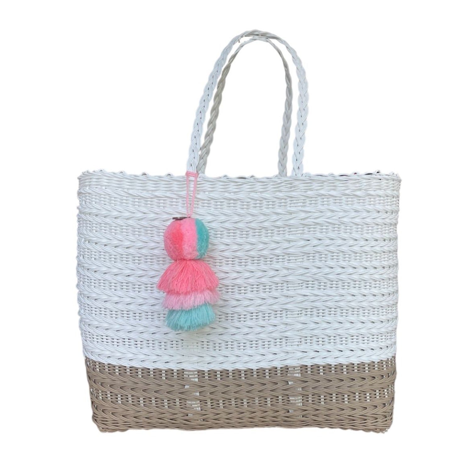 Coastal Knit Boardwalk Citron Tote