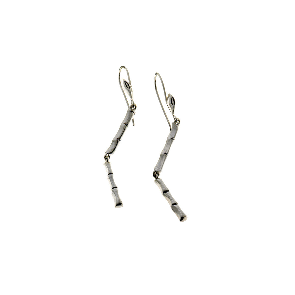 Fossil Bamboo Sterling Silver Stiletto Earring