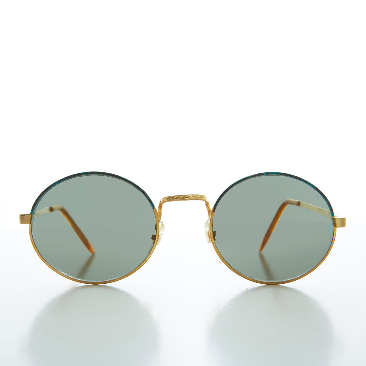 Gold Oval Vintage Sunglasses - Darlow