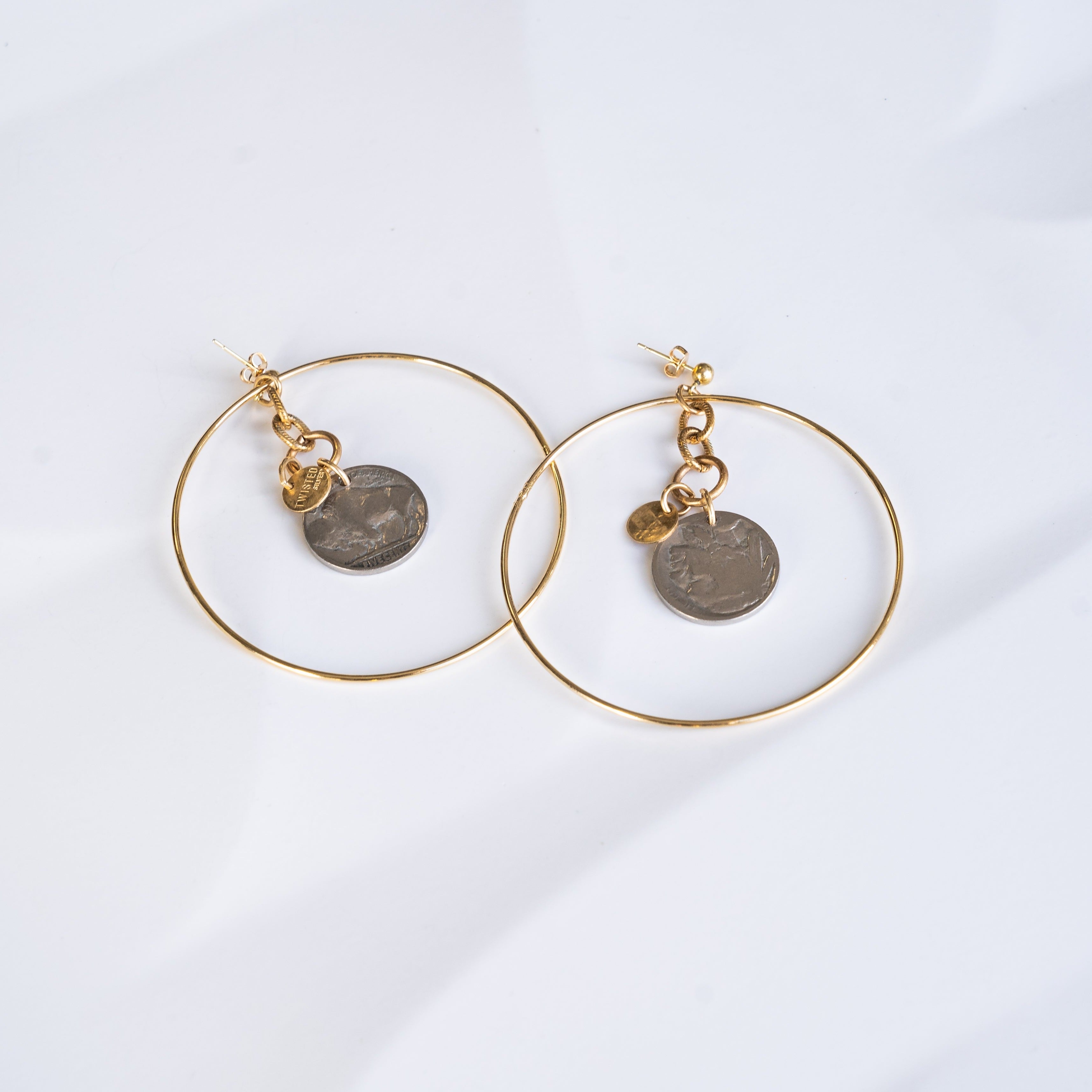 BUFFALO NICKEL Earrings