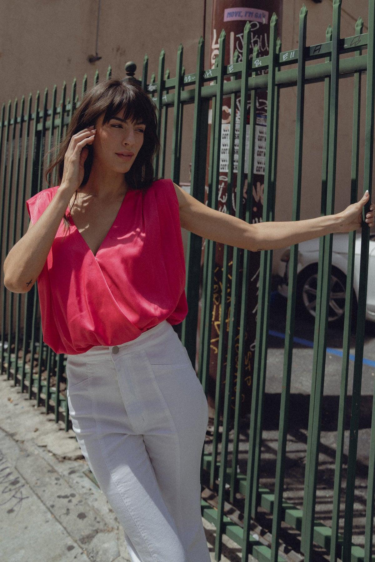 KEEP IT INTERESTING WOVEN BODYSUIT - Flying Tomato - TOPS - Flying Tomato