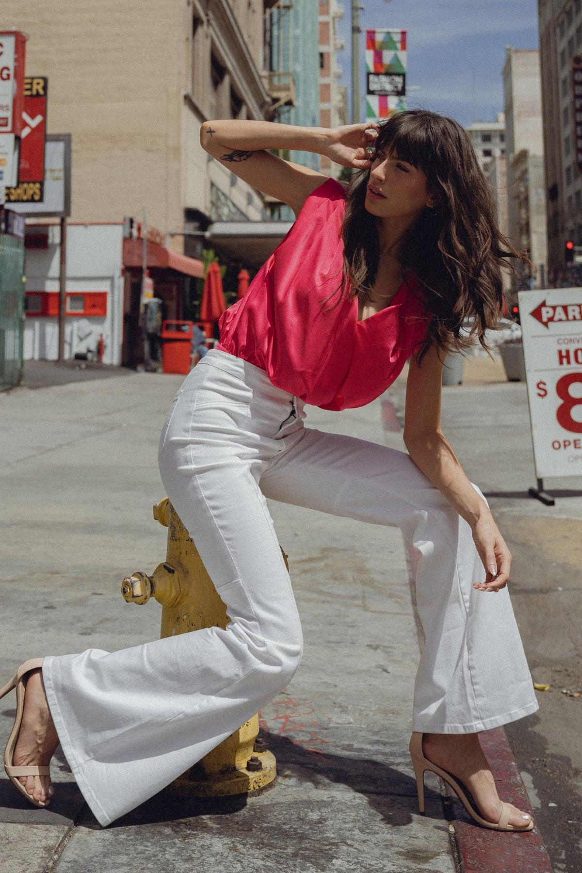 KEEP IT INTERESTING WOVEN BODYSUIT - Flying Tomato - TOPS - Flying Tomato