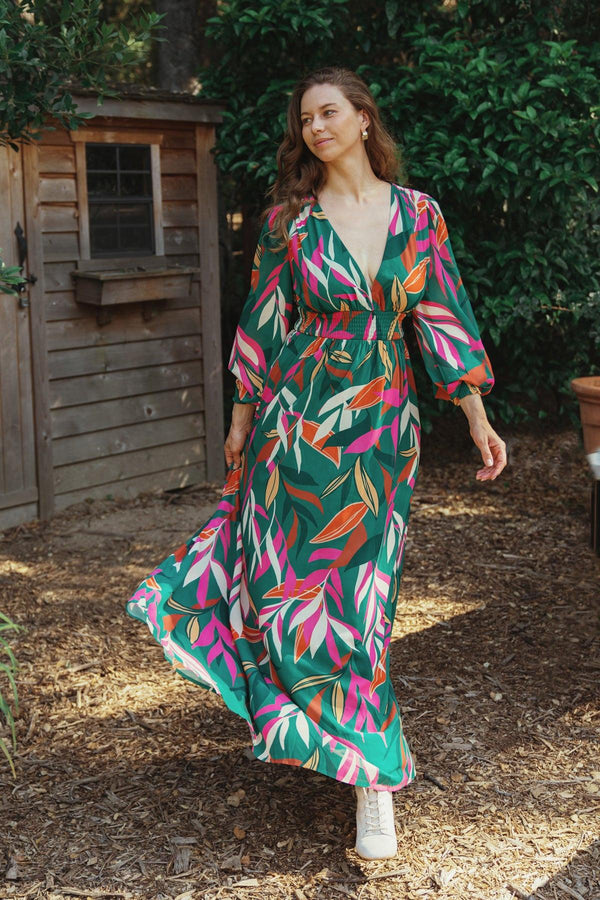 GONE COASTAL WOVEN MAXI DRESS.