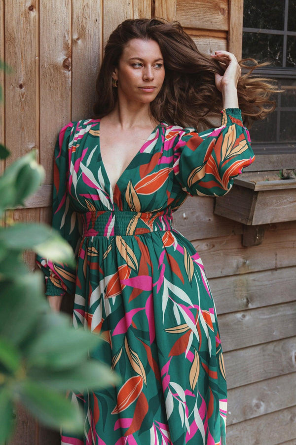 GONE COASTAL WOVEN MAXI DRESS.