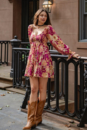 KEEPER OF MY HEART WOVEN MINI DRESS.