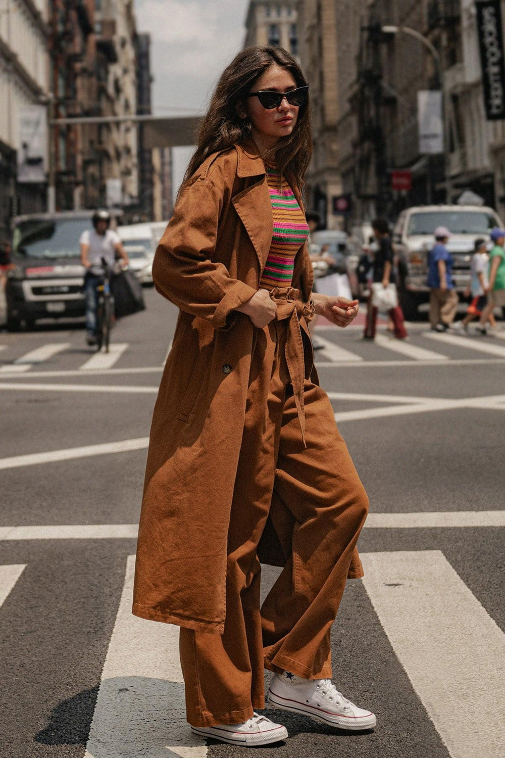 KEEPER OF MY HEART TWILL TRENCH COAT.