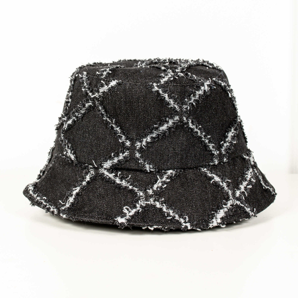 Diamond Print Bucket Hat