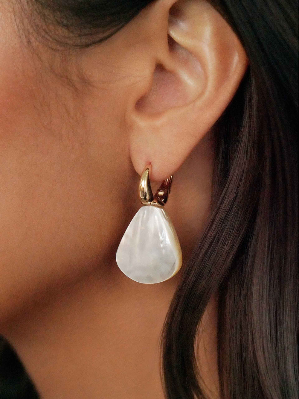 Sun-Kissed Pearl Earrings.