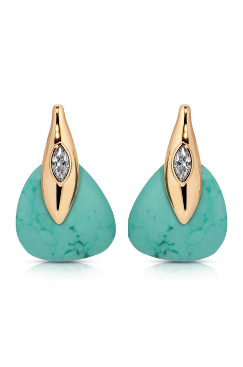 Turquoise Solstice Earrings - Flying Tomato - Earrings - Ettika
