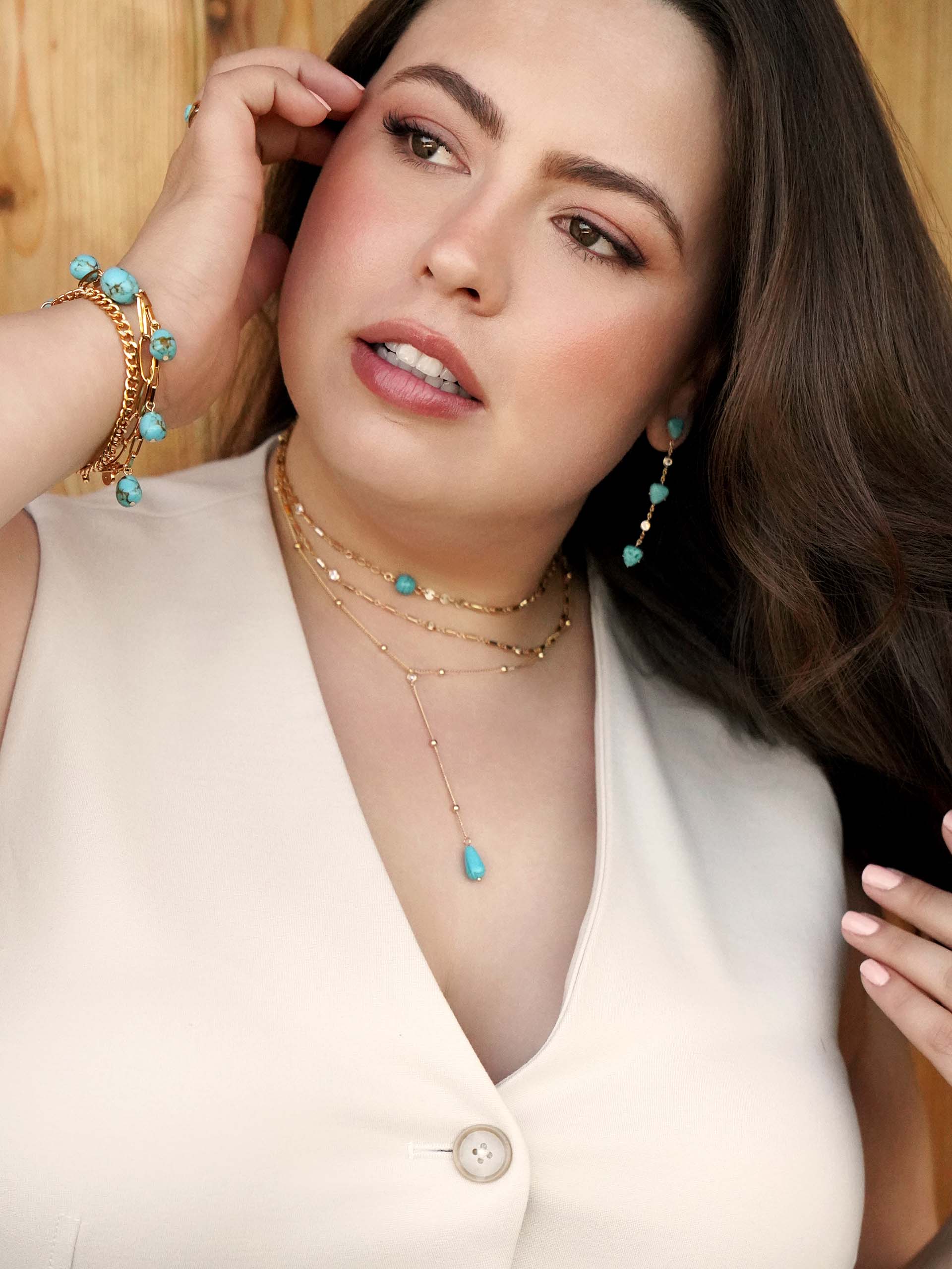 Turquoise Solstice Dangle Earrings - Flying Tomato - Earrings - Ettika