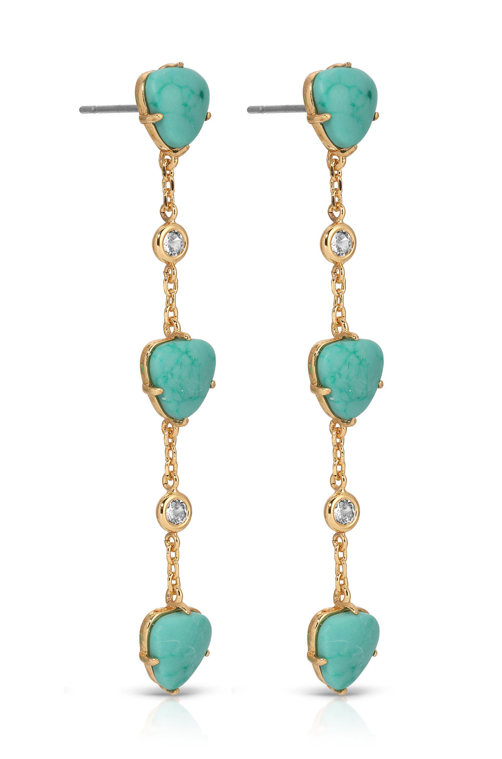 Turquoise Solstice Dangle Earrings.