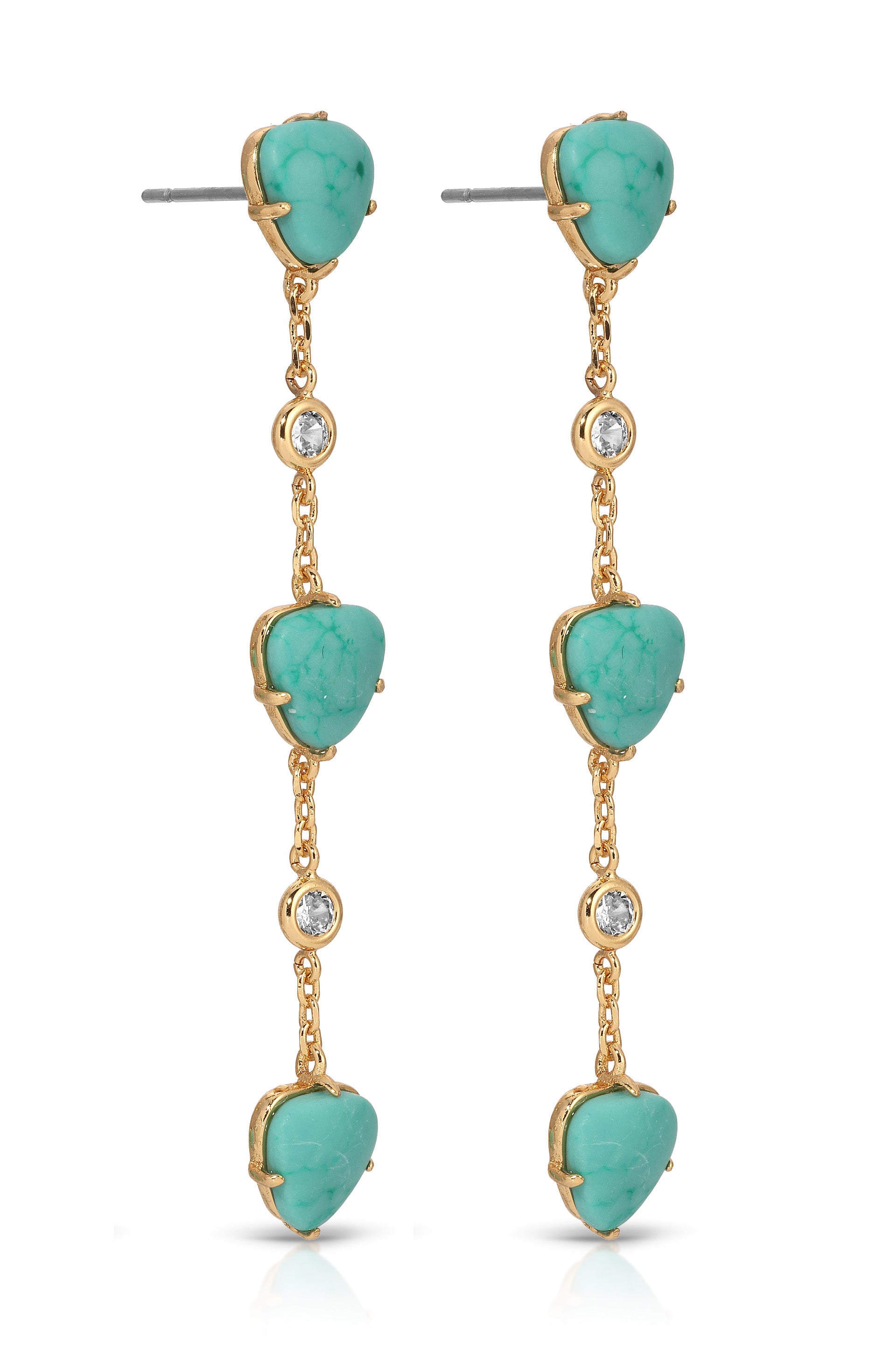 Turquoise Solstice Dangle Earrings.