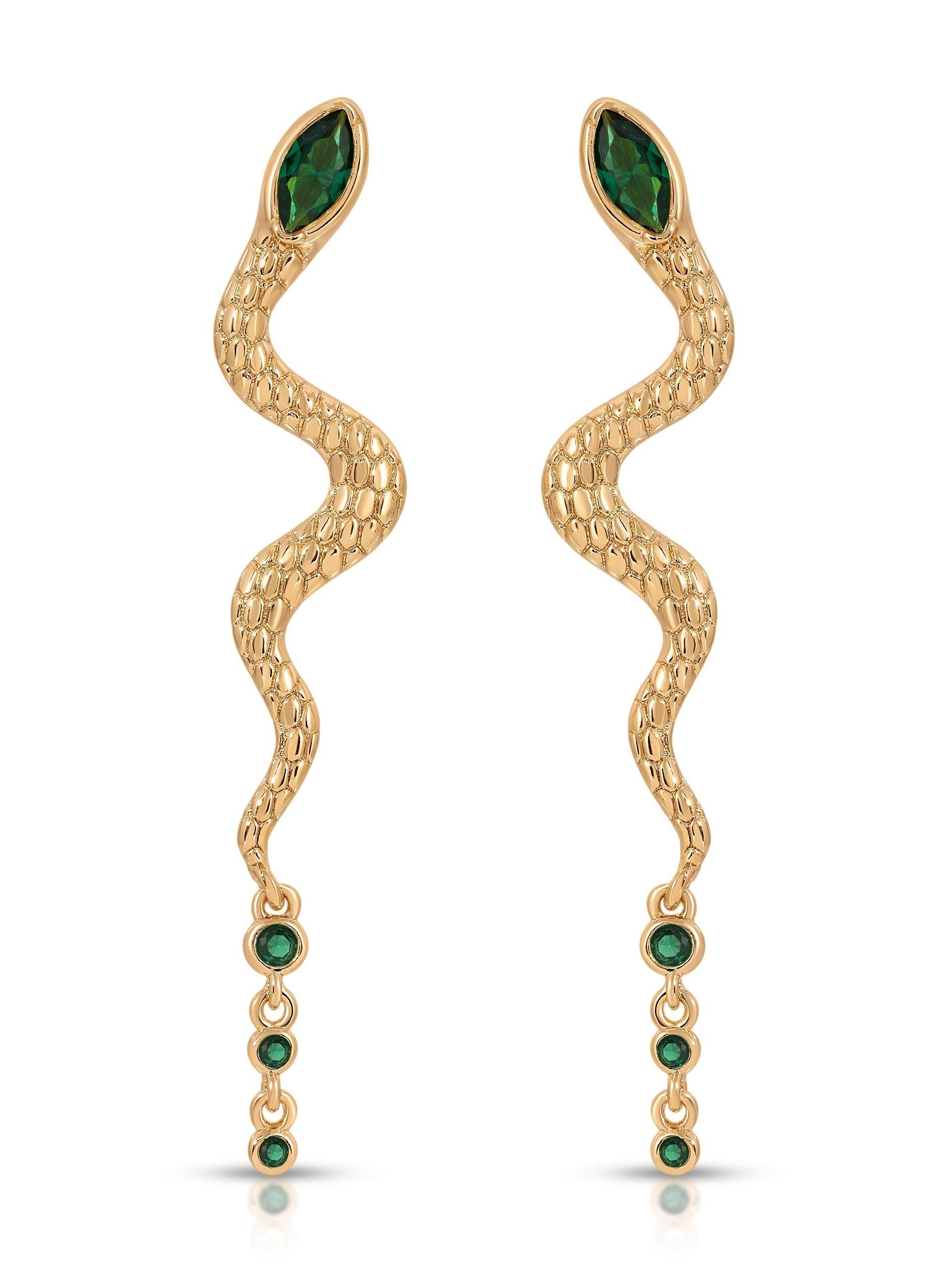 Serpentina Earrings - Flying Tomato - Earrings - Ettika