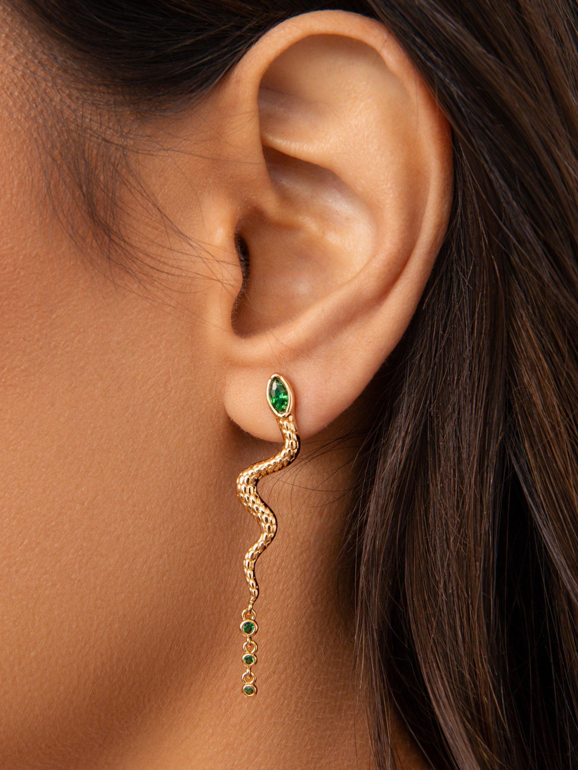 Serpentina Earrings - Flying Tomato - Earrings - Ettika