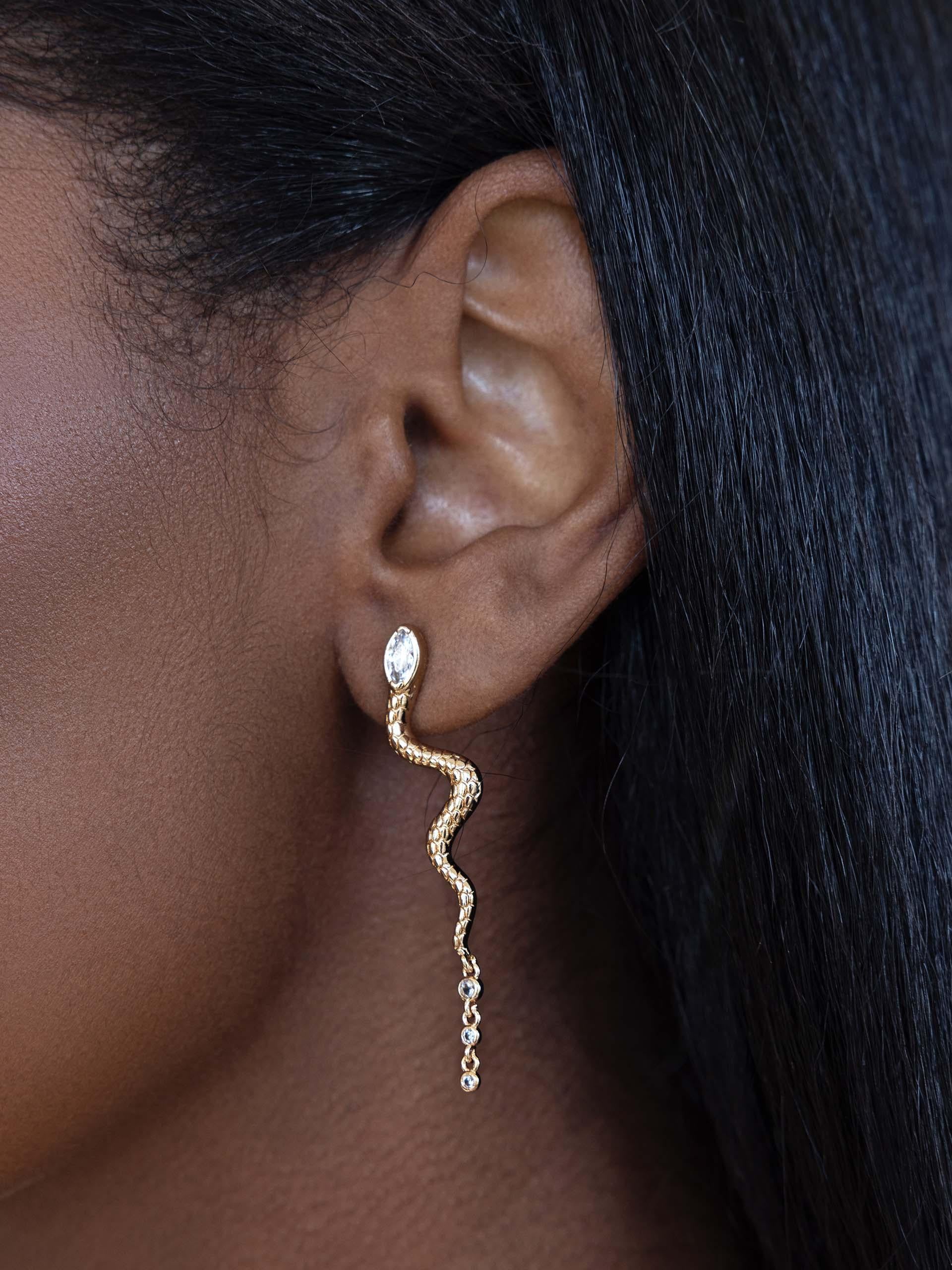 Serpentina Earrings - Flying Tomato - Earrings - Ettika