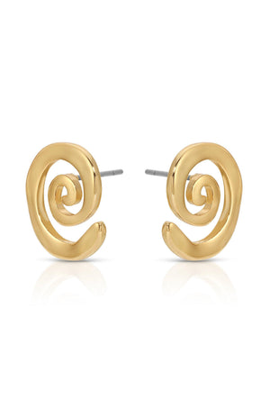 Aura Swirl Studs - Flying Tomato - Earrings - Ettika