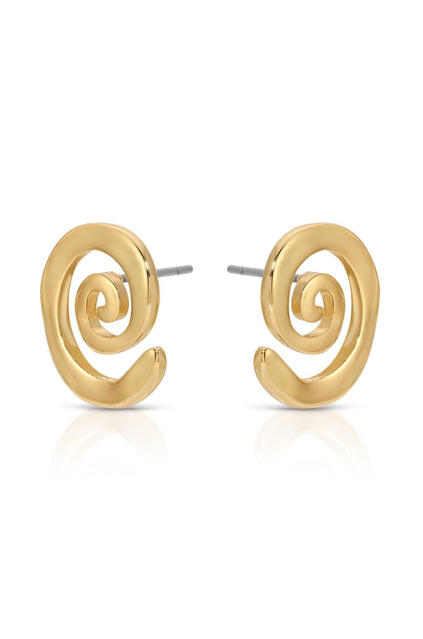 Aura Swirl Studs - Flying Tomato - Earrings - Ettika