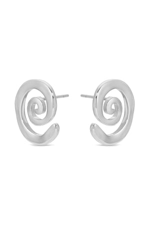Aura Swirl Studs - Flying Tomato - Earrings - Ettika