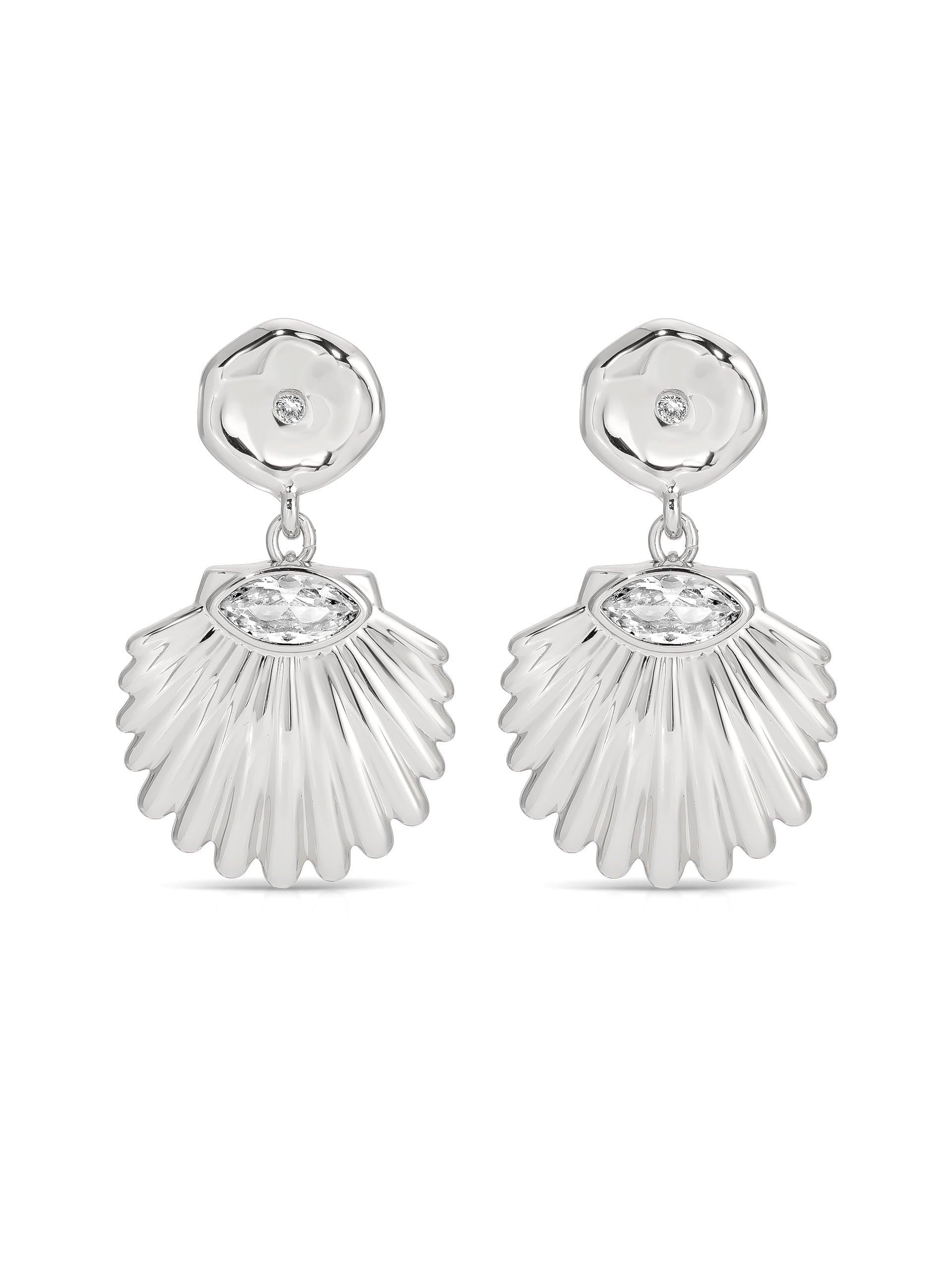 Santorini Shell Drop Earrings.