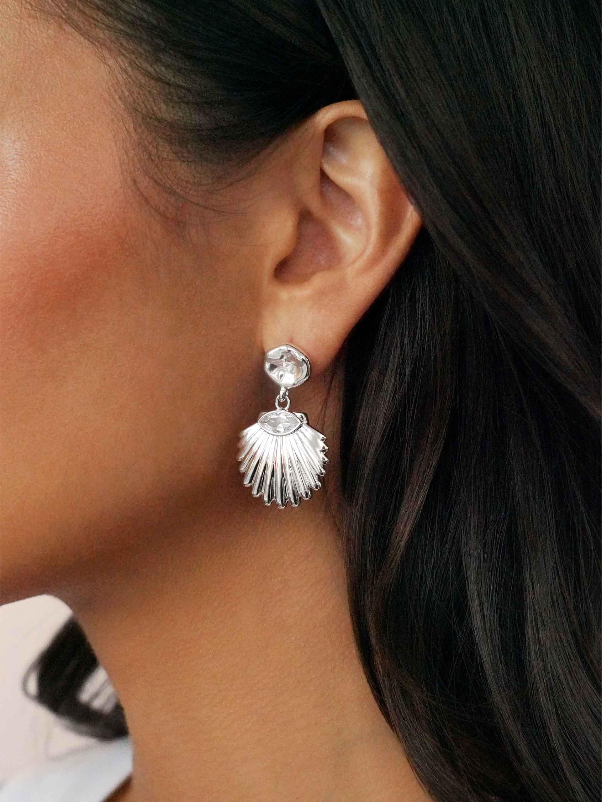 Santorini Shell Drop Earrings.