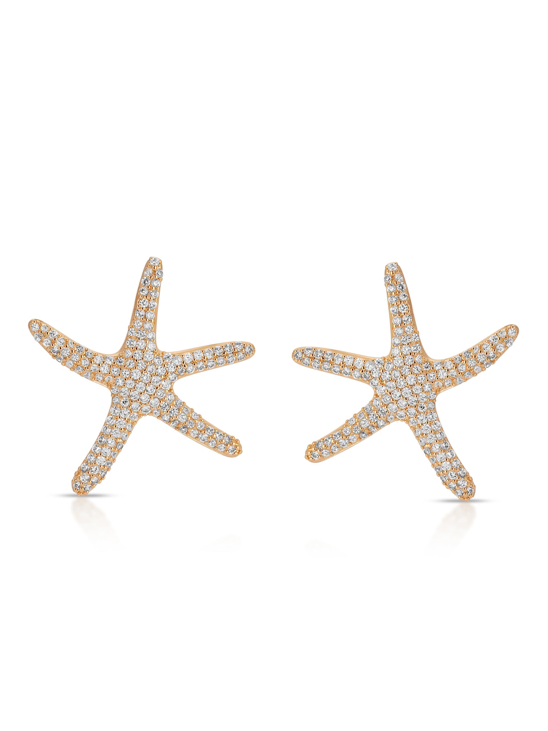 Pavè Starfish Earrings - Flying Tomato - Earrings - Ettika