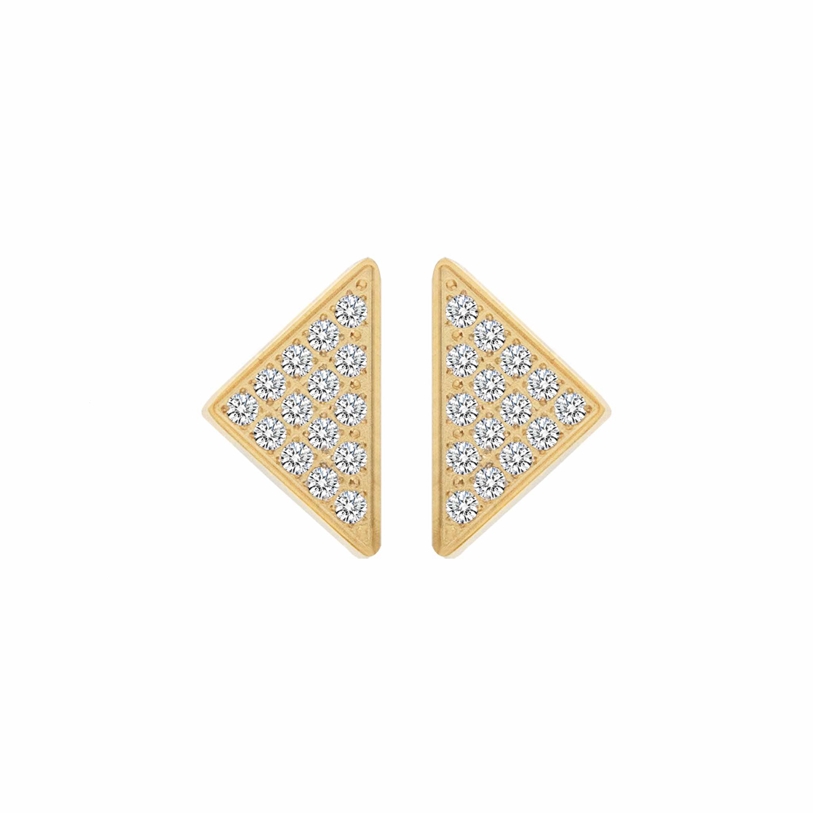 ER113GL B.Tiff Large Gold Pavé Supera Earrings