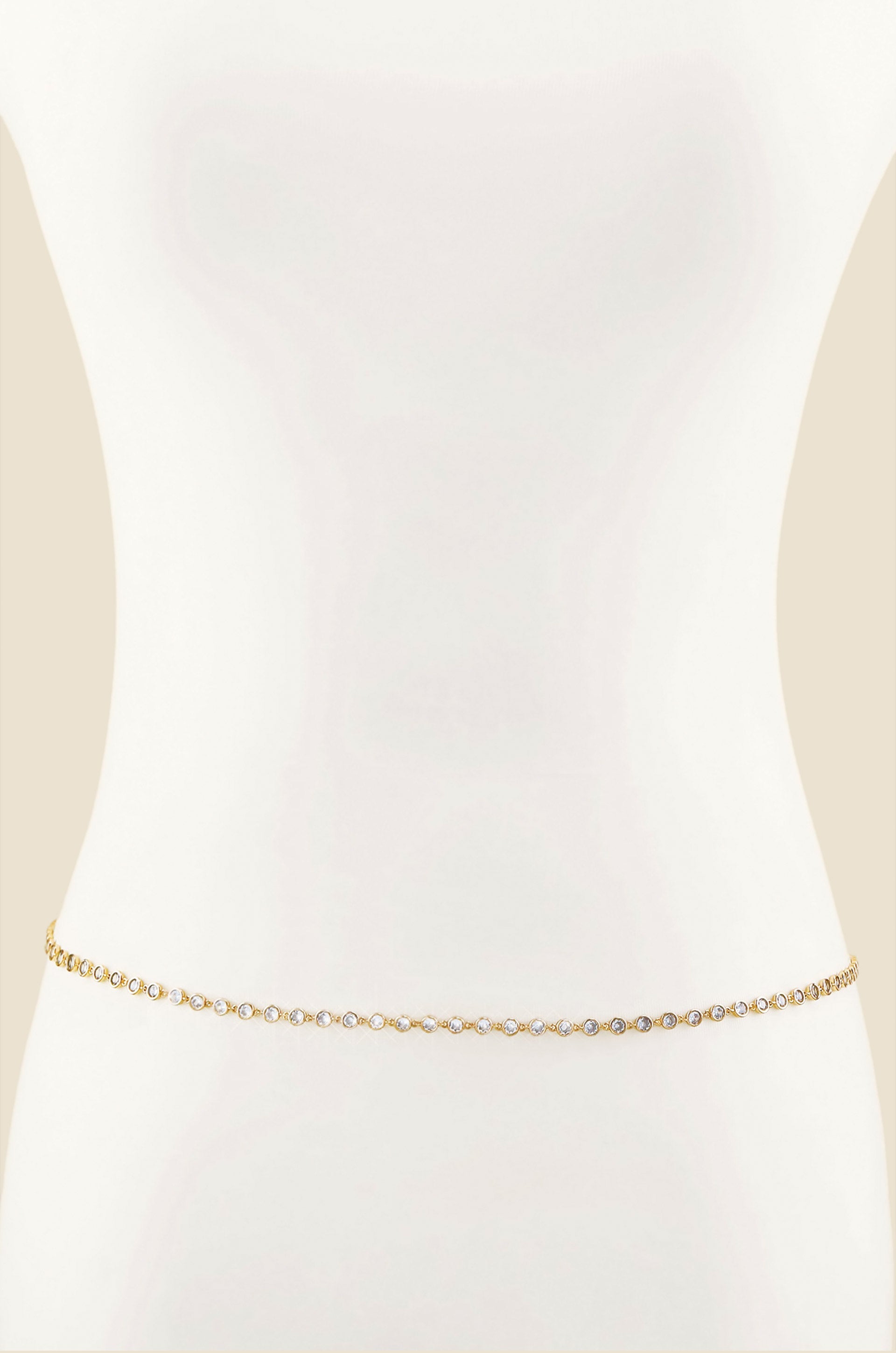 Always A Pleasure Dainty Crystal Body Chain