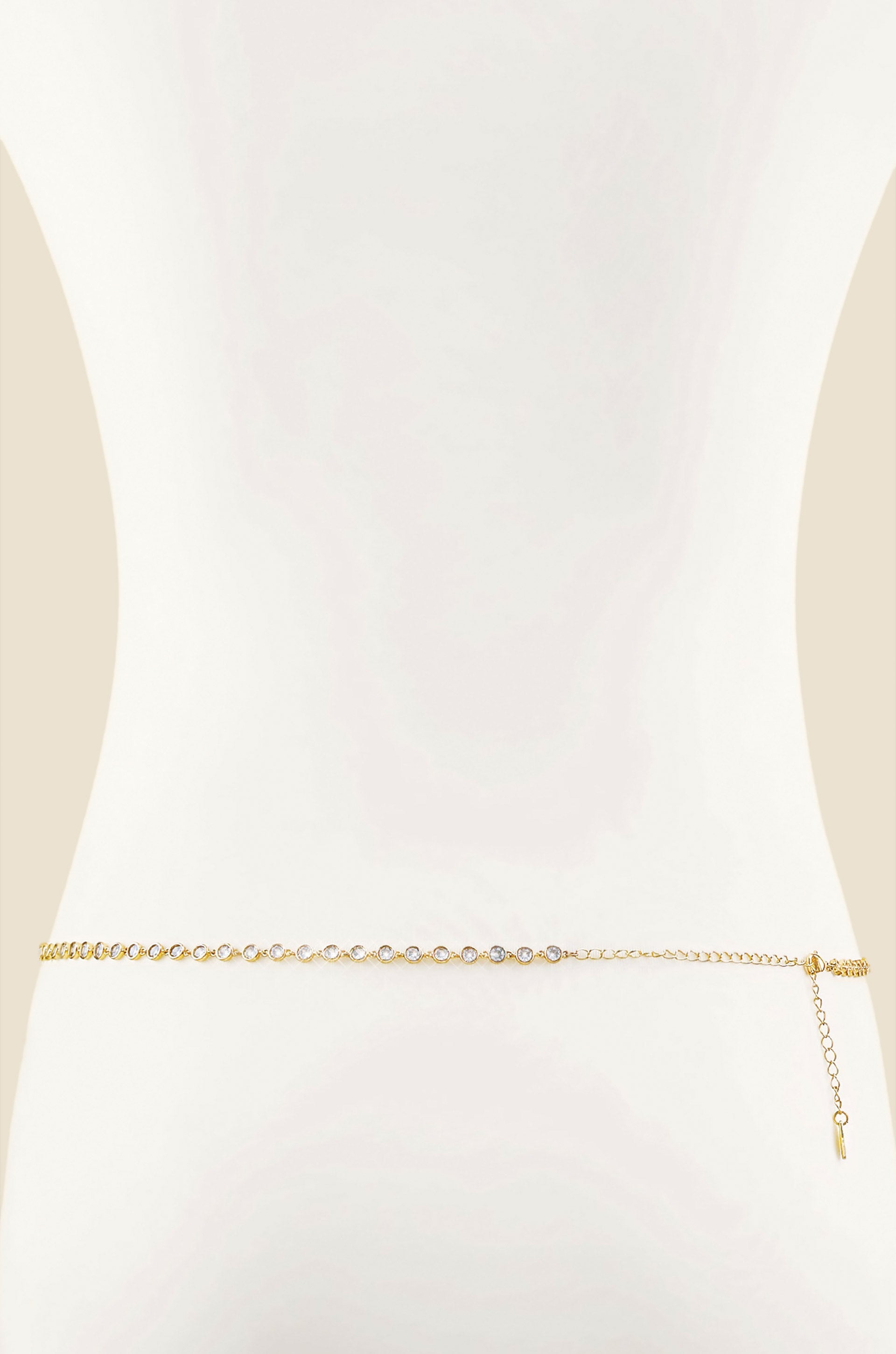 Always A Pleasure Dainty Crystal Body Chain