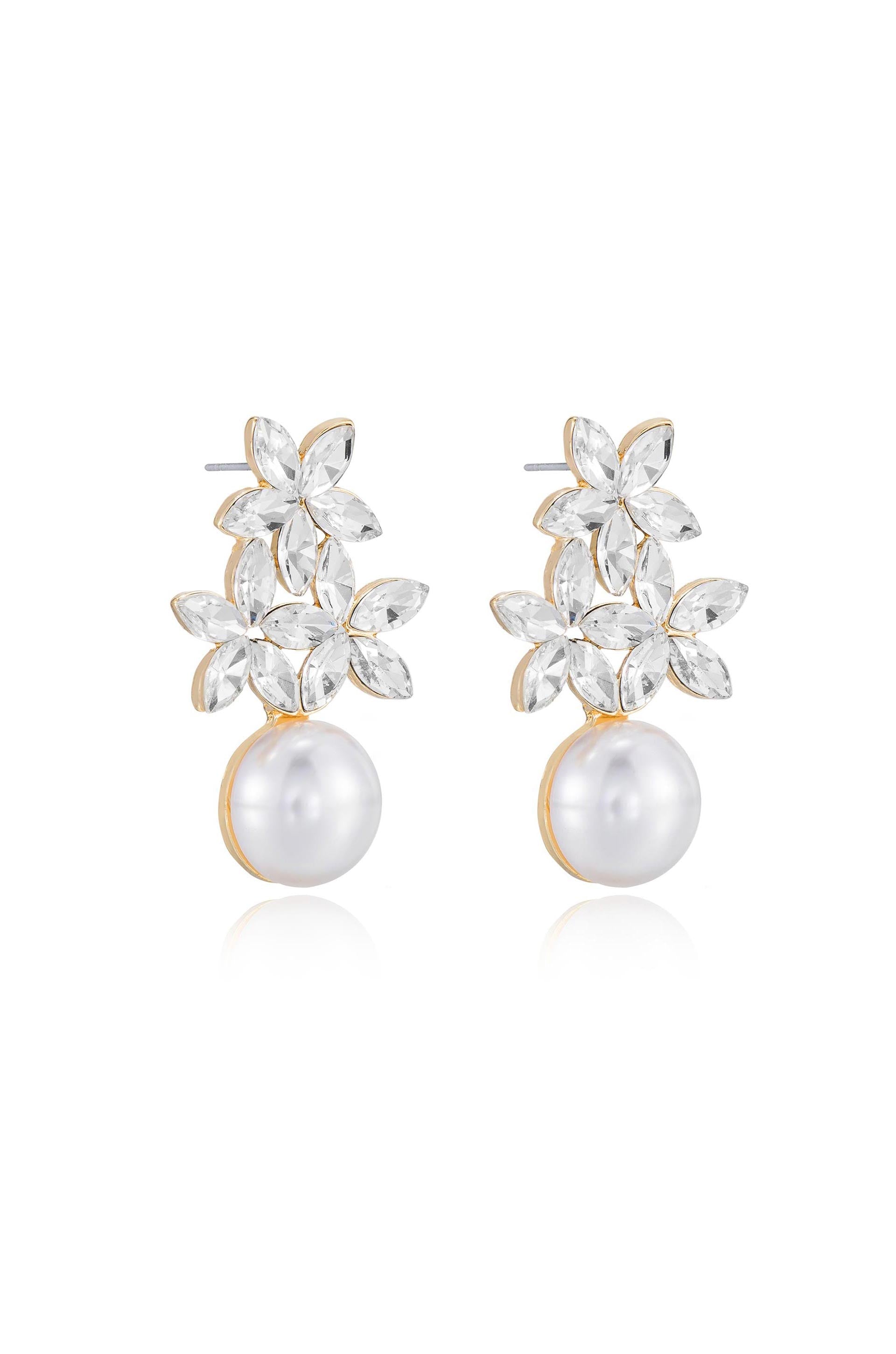 Best Day Crystal & Pearl Earrings