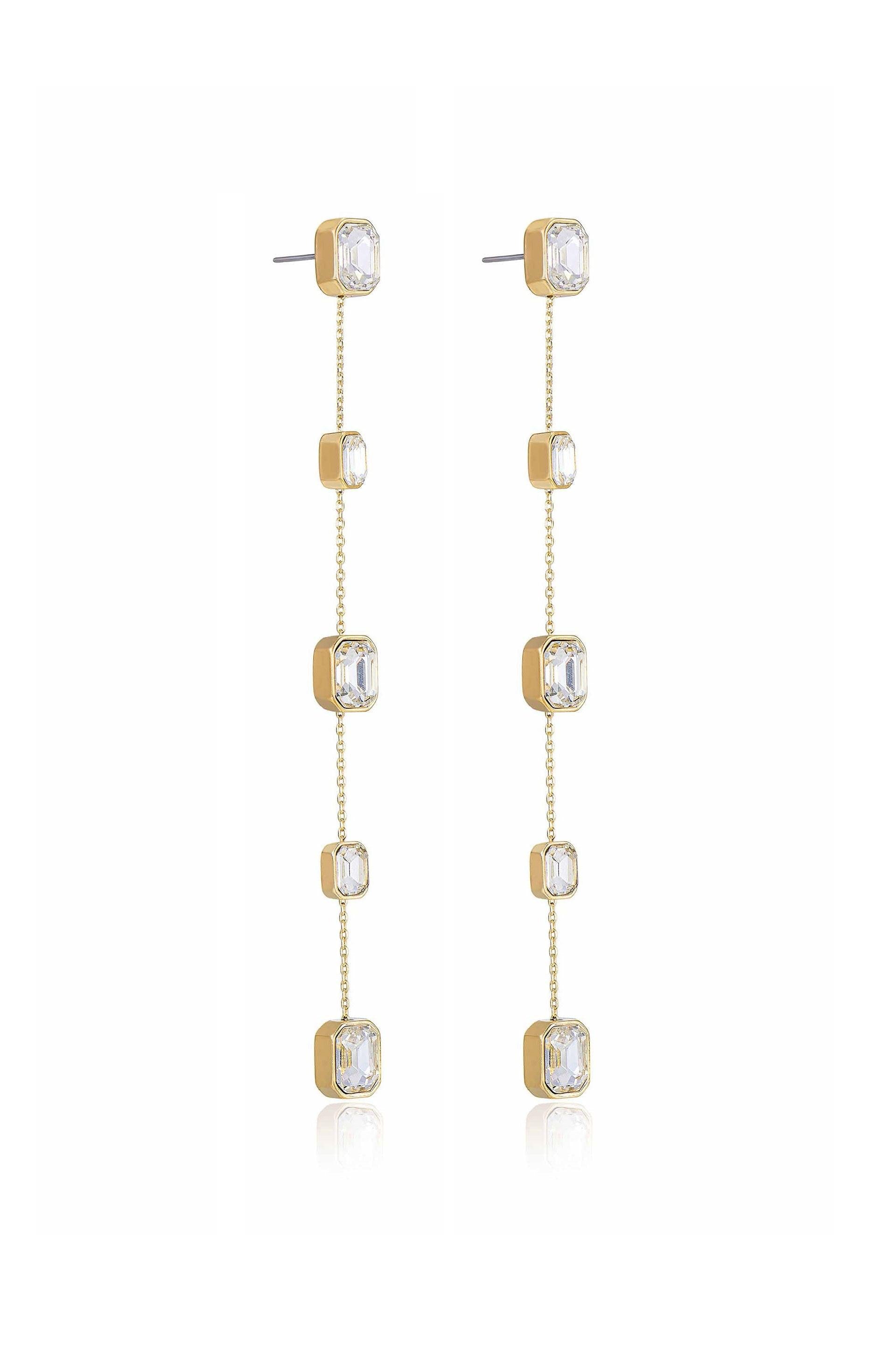 Iconic Crystal Dangle Earrings.