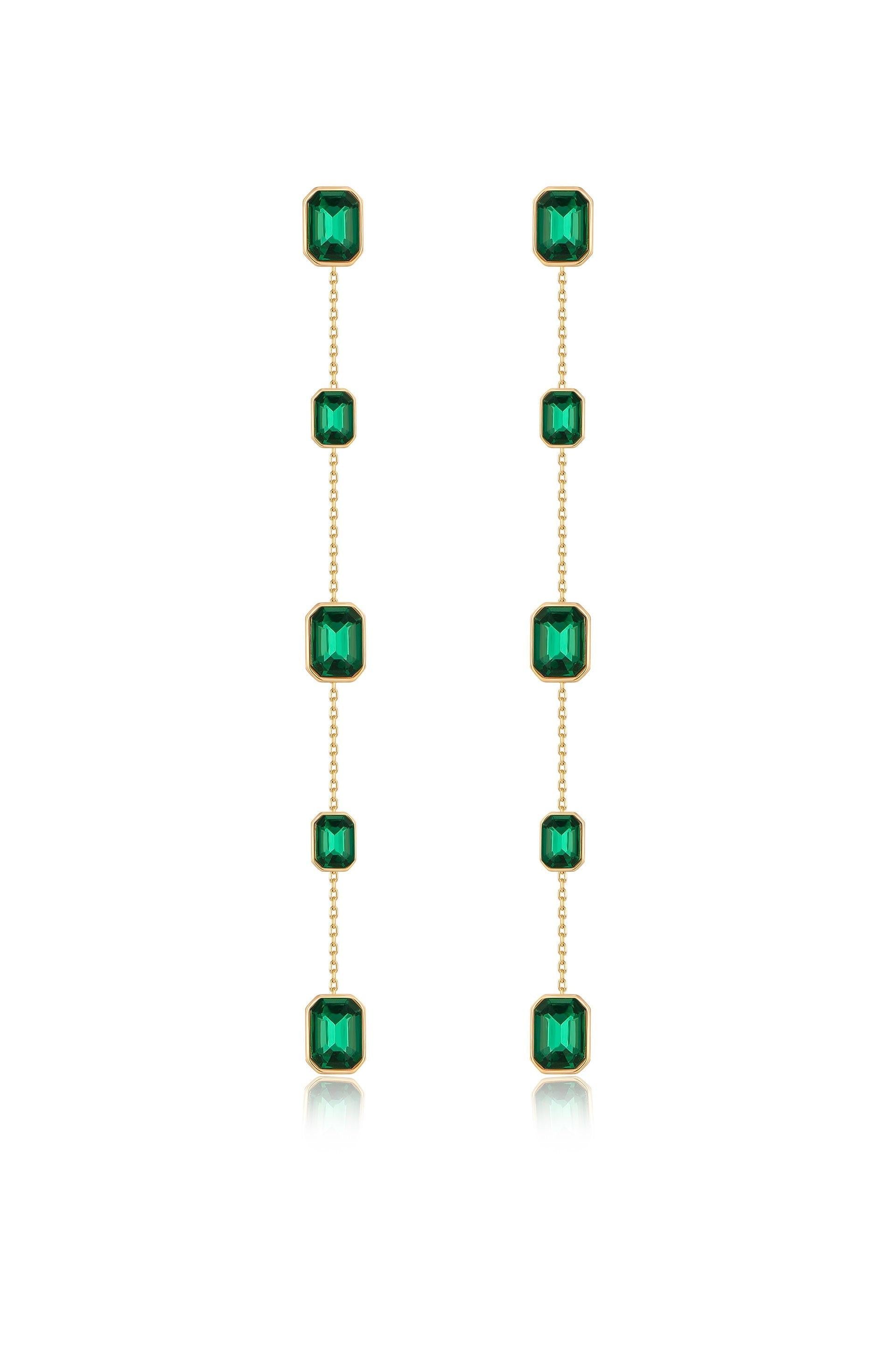 Iconic Crystal Dangle Earrings.