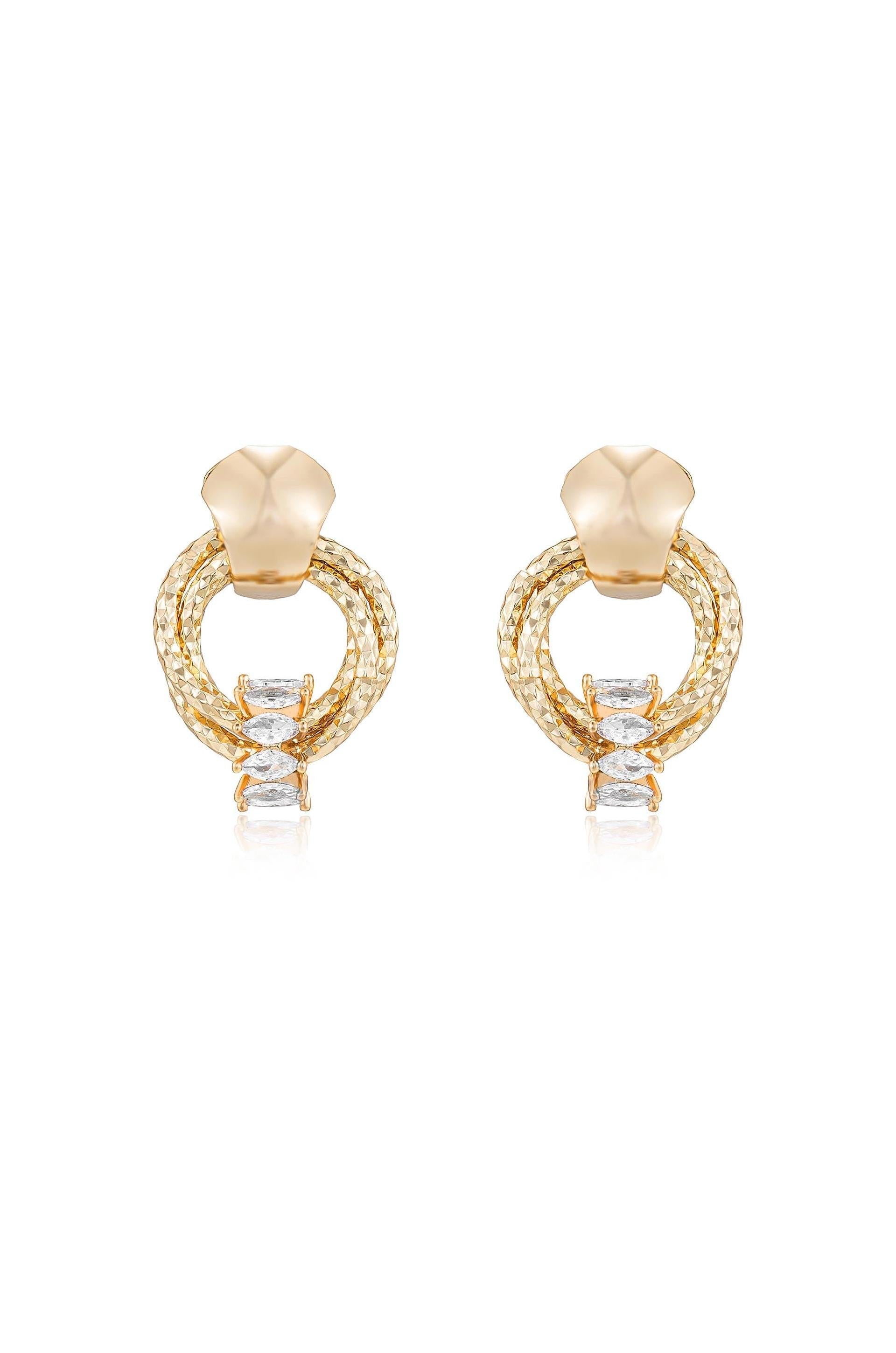 Mini Barrel Crystal Earrings - Flying Tomato - Earrings - Ettika