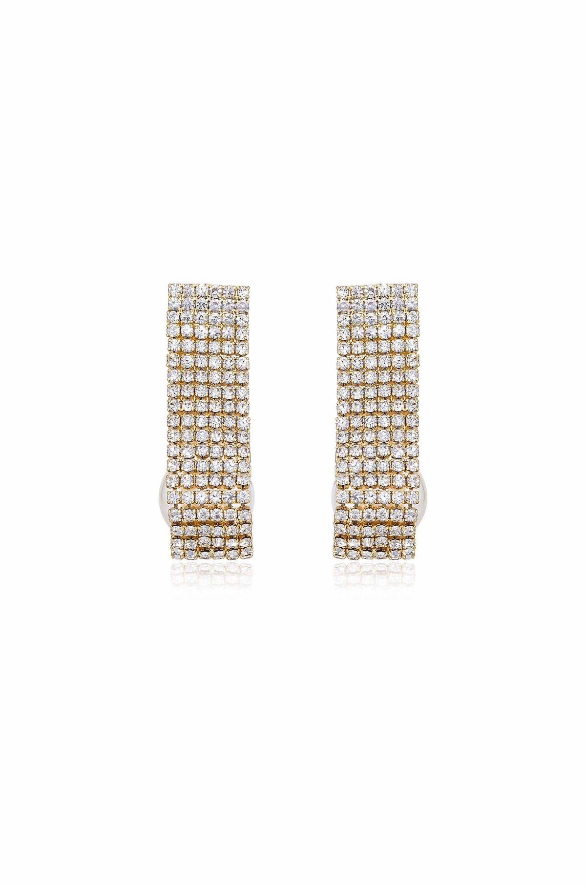 Swaddled Pearl Crystal Teardrop Earrings - Flying Tomato - Earrings - Ettika