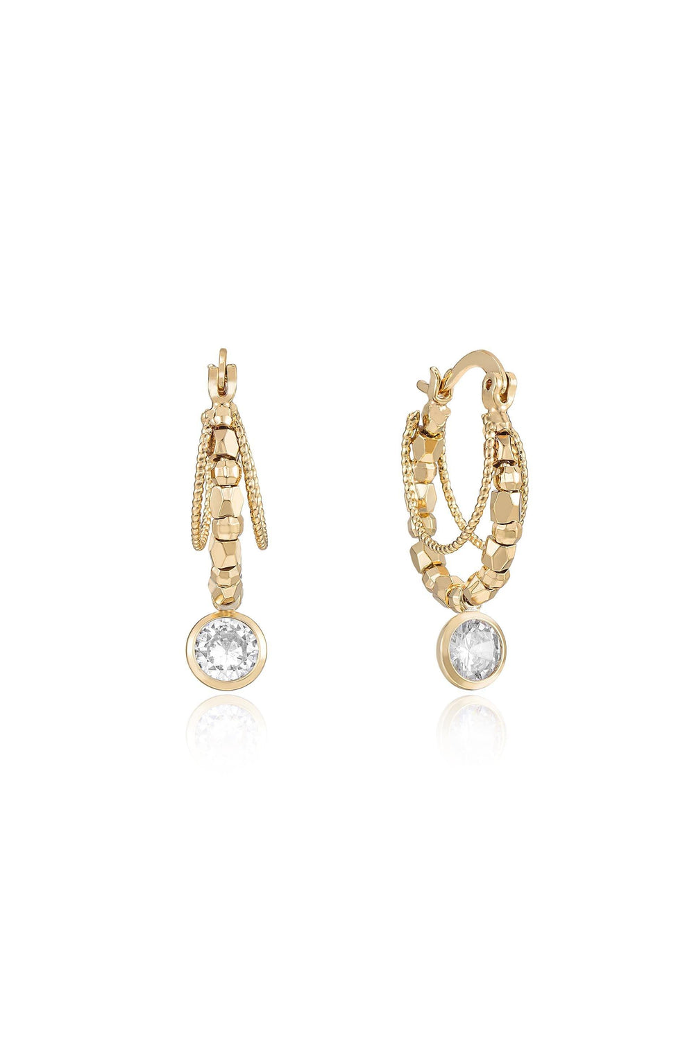 Boho Golden Hoop Earrings - Flying Tomato - Earrings - Ettika