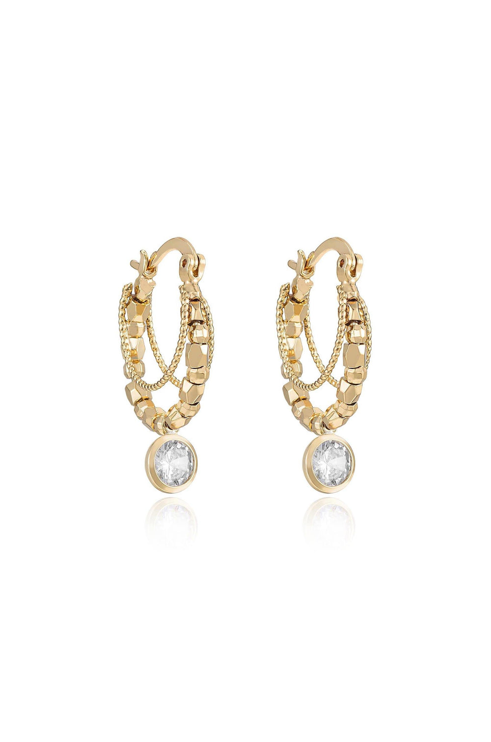 Boho Golden Hoop Earrings - Flying Tomato - Earrings - Ettika