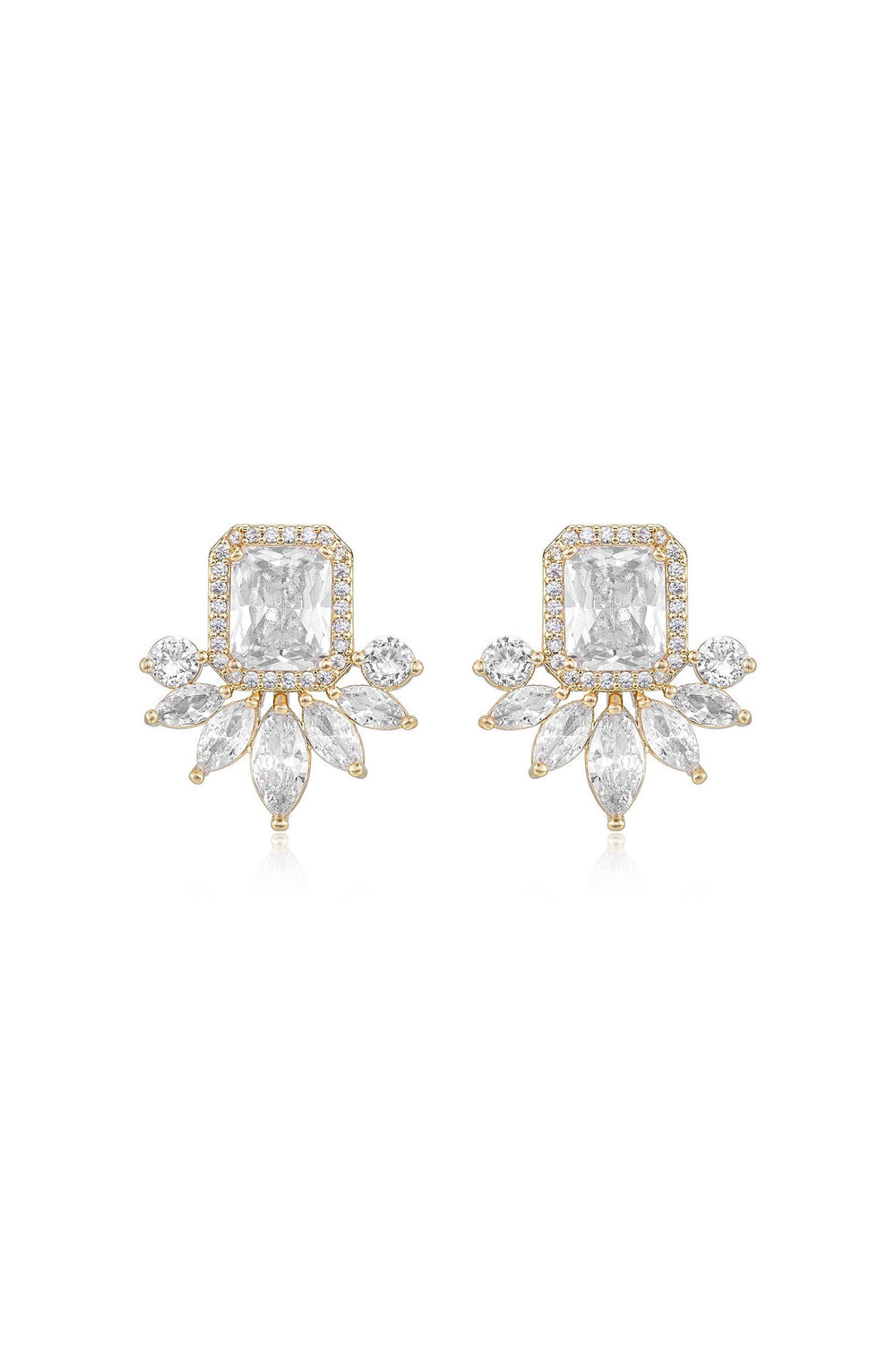 Shine Crystal Stud Earrings - Flying Tomato - Earrings - Ettika