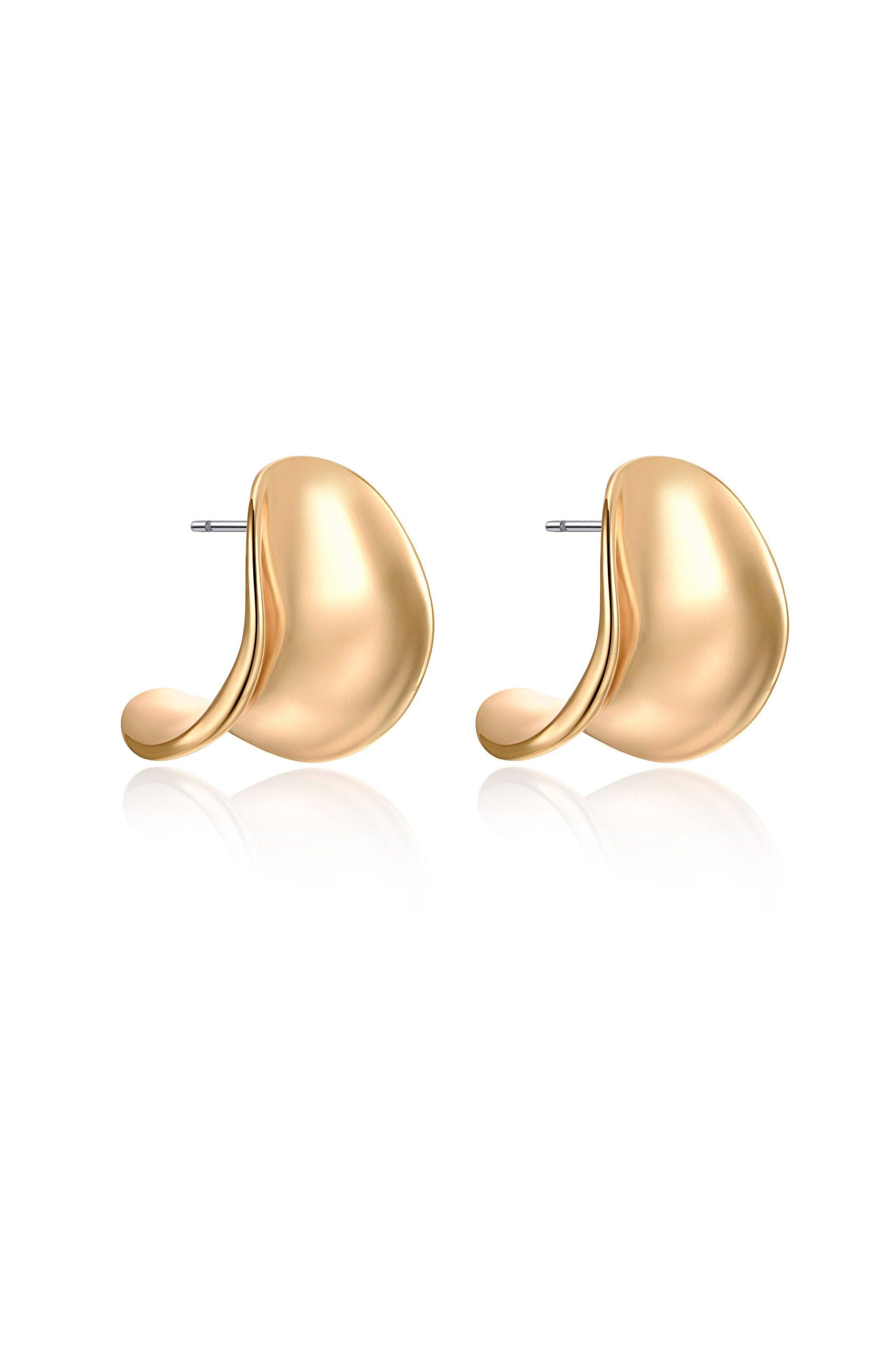 Curved Stud Earrings - Flying Tomato - Earrings - Ettika