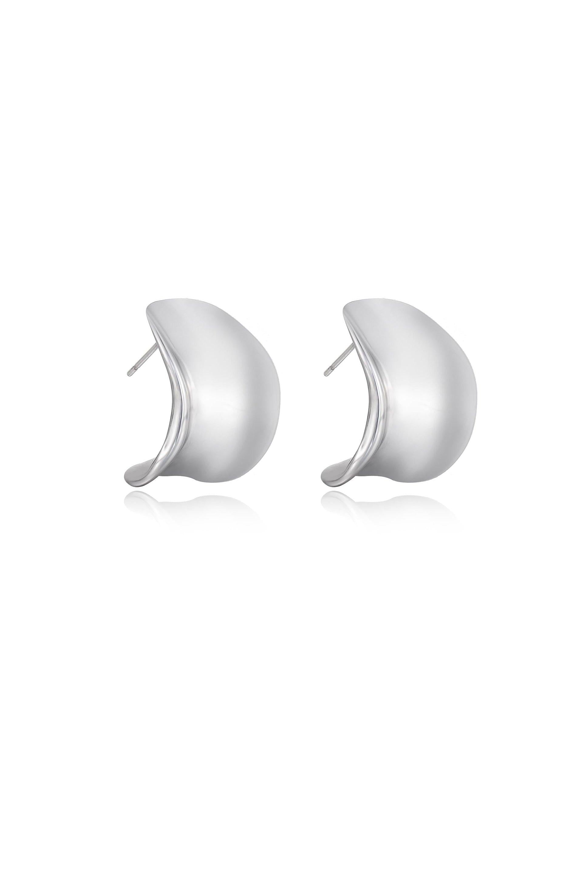 Curved Stud Earrings - Flying Tomato - Earrings - Ettika