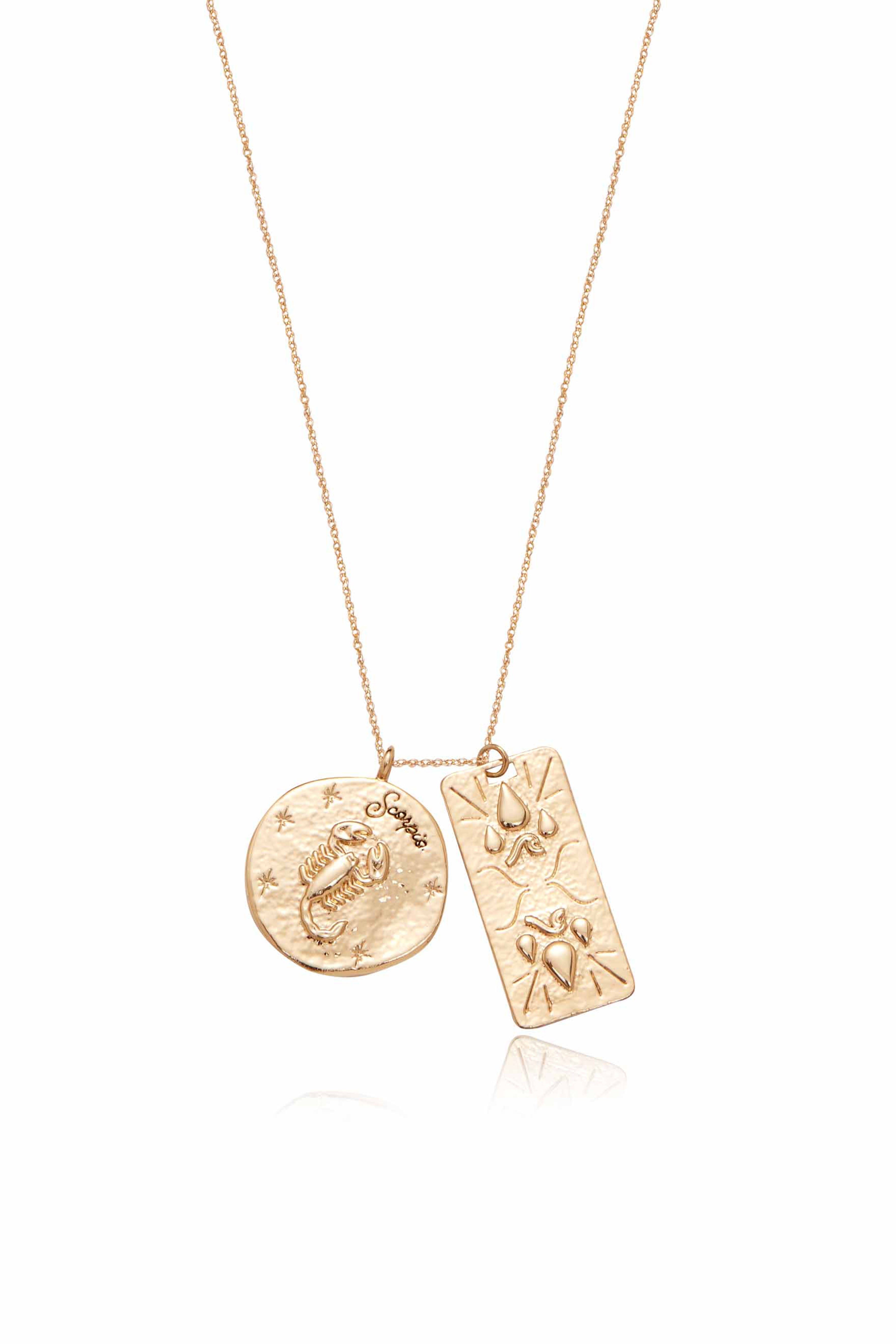 Zodiac Double Medallion Necklace