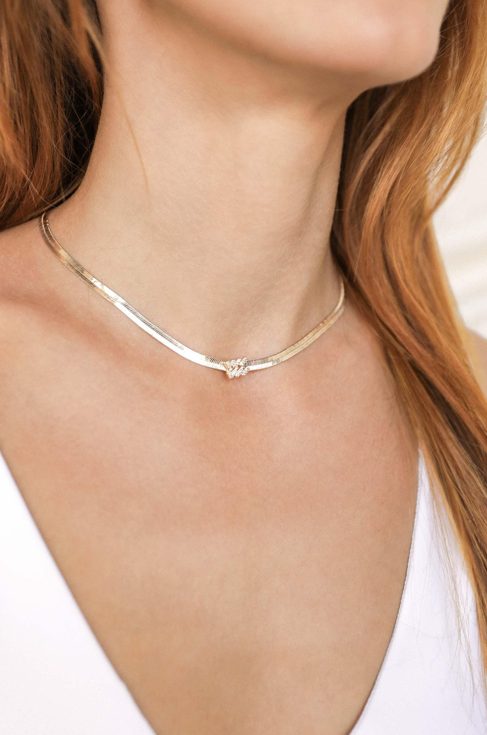 Zodiac Herringbone Necklace - Flying Tomato - Necklaces - Ettika