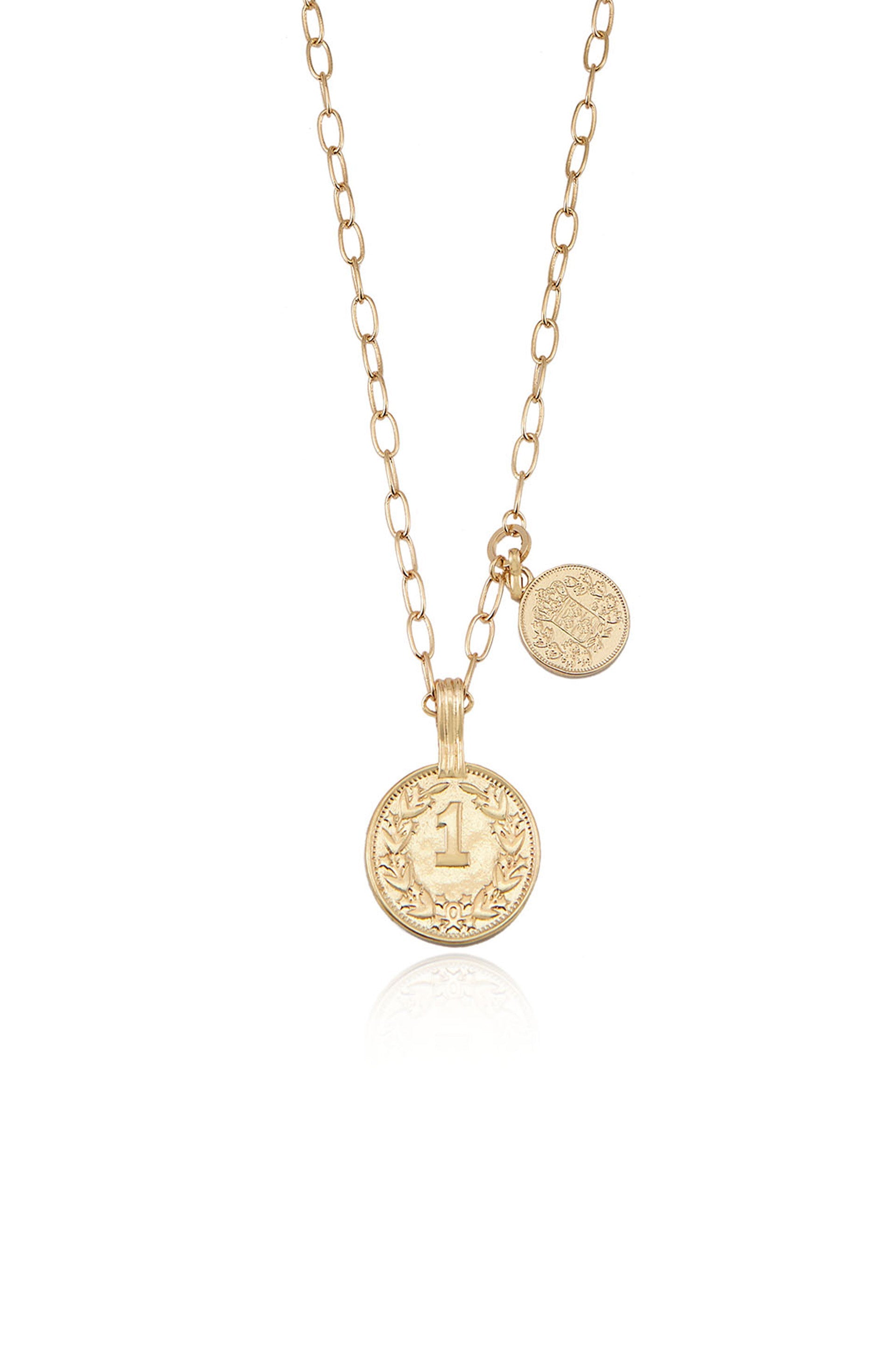 Simplicity Coin & Chain Necklace