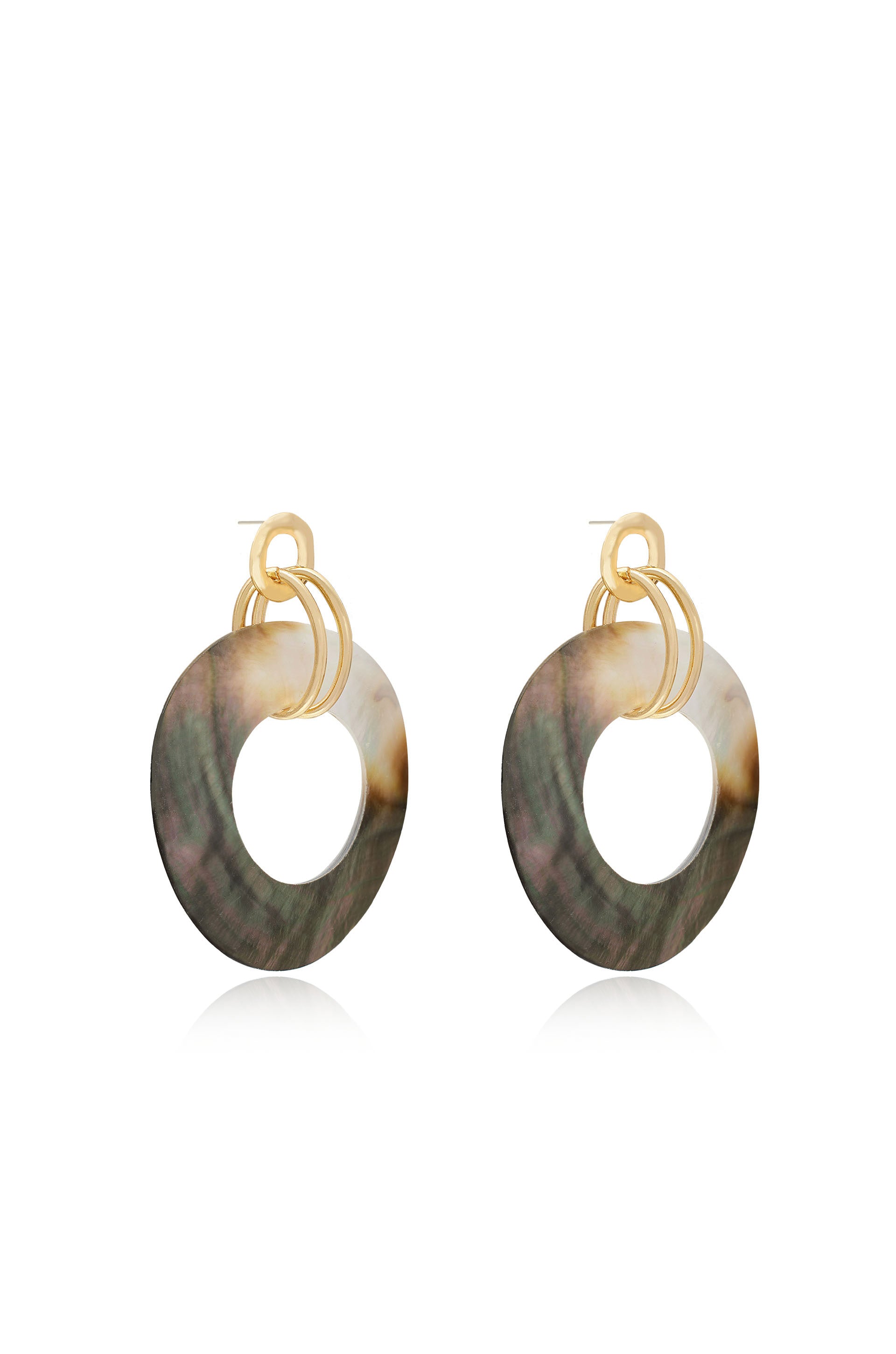 Loop Shell Dangle Earrings