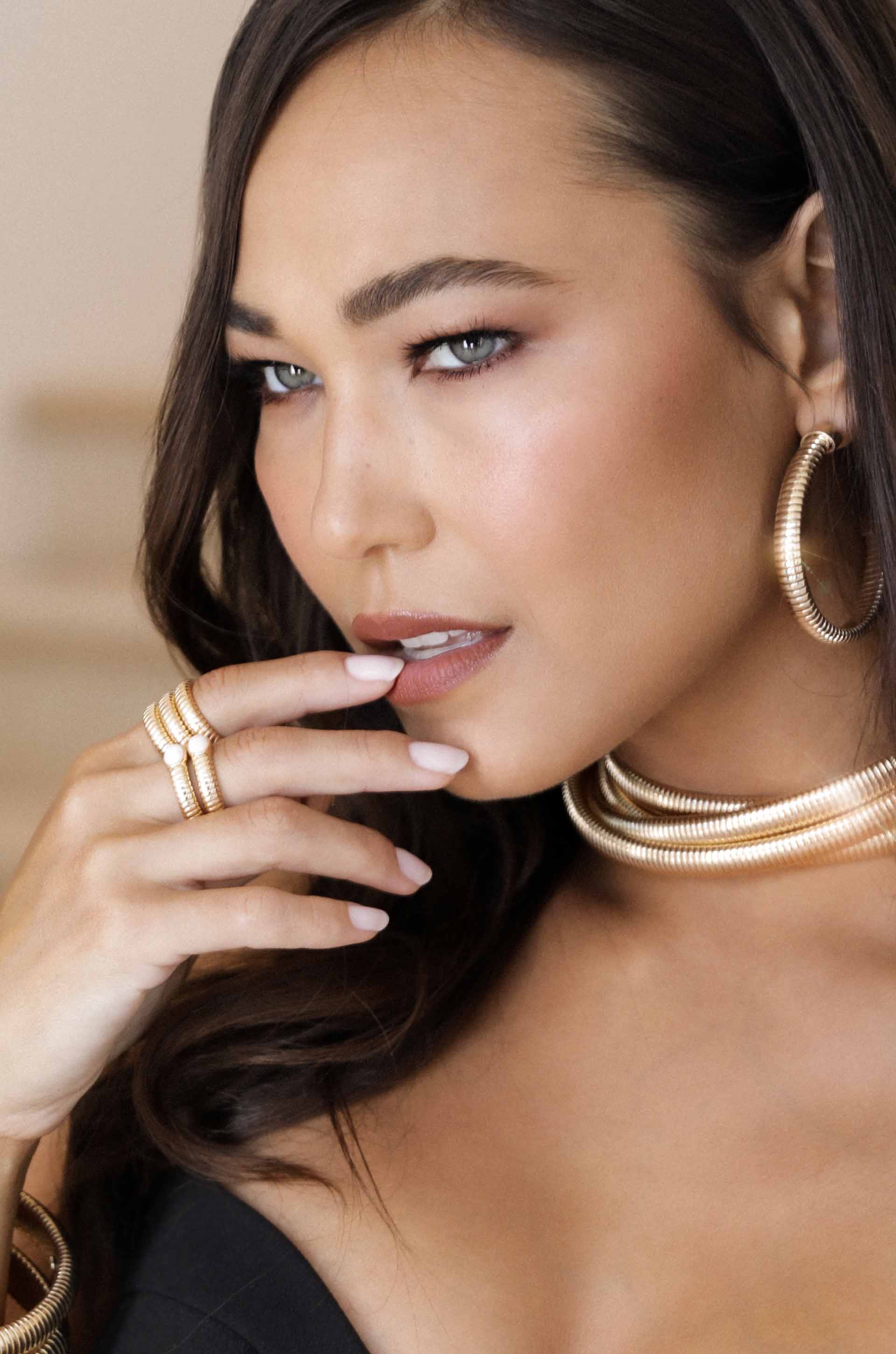 Opal Flex Ribbed Ring - Flying Tomato - Rings - Ettika