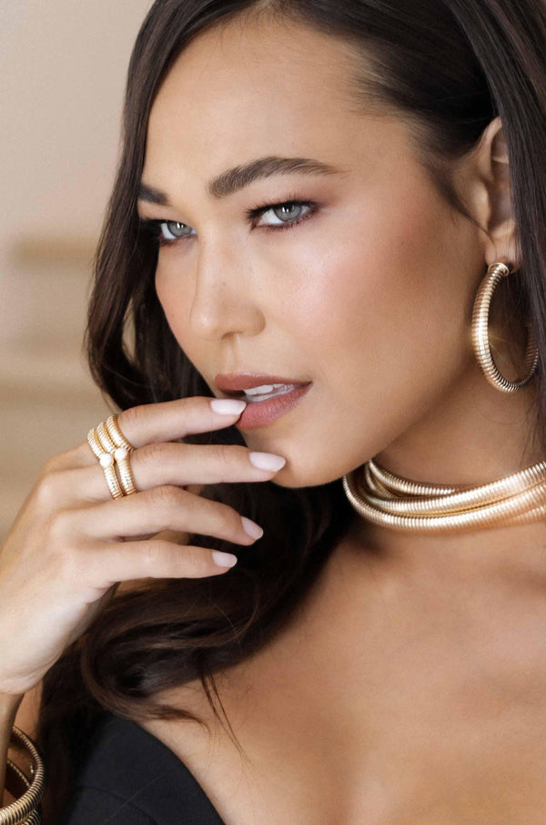 Opal Flex Ribbed Ring - Flying Tomato - Rings - Ettika