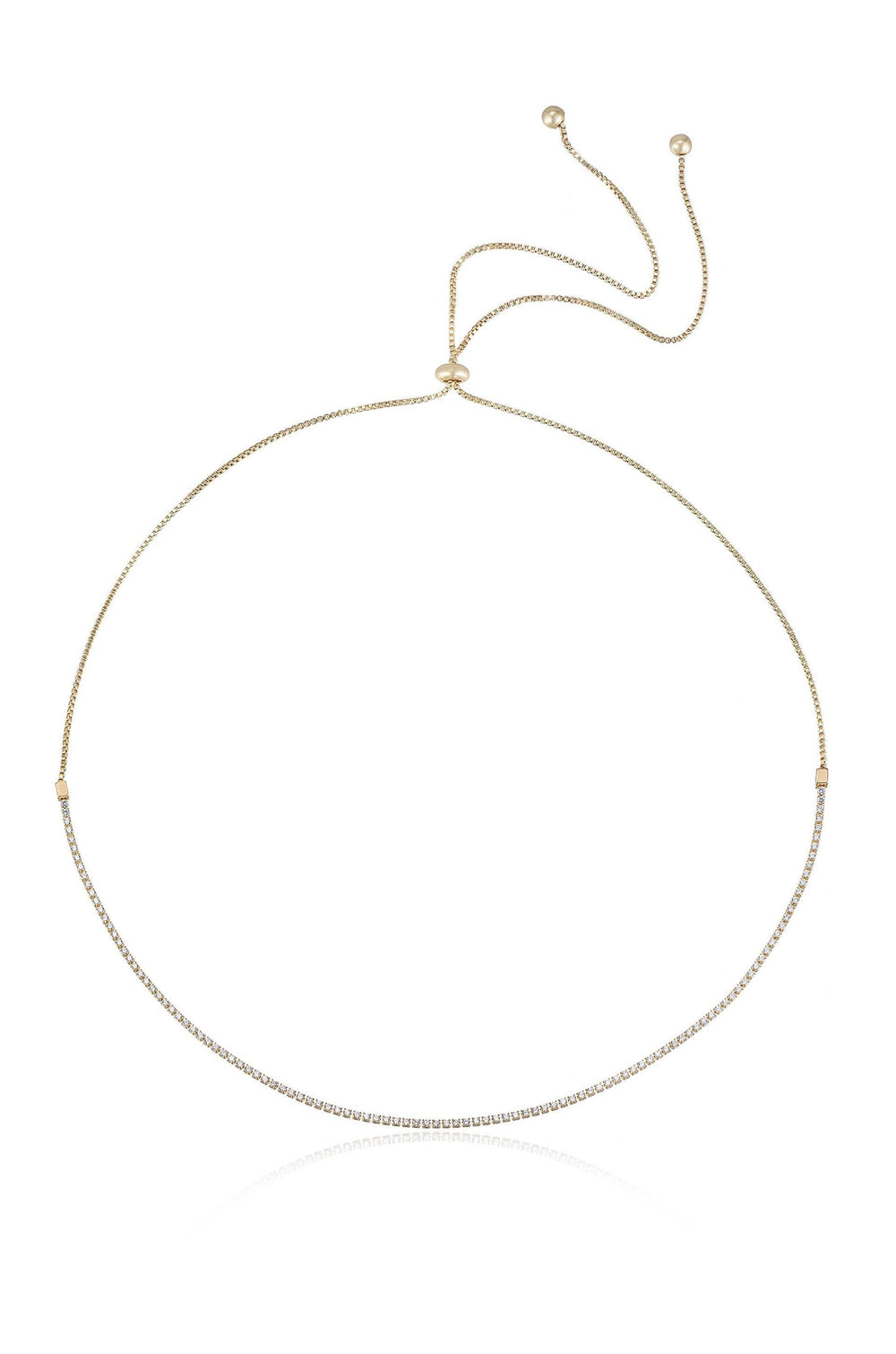 Adjustable Box Chain Necklace - Flying Tomato - Necklaces - Ettika
