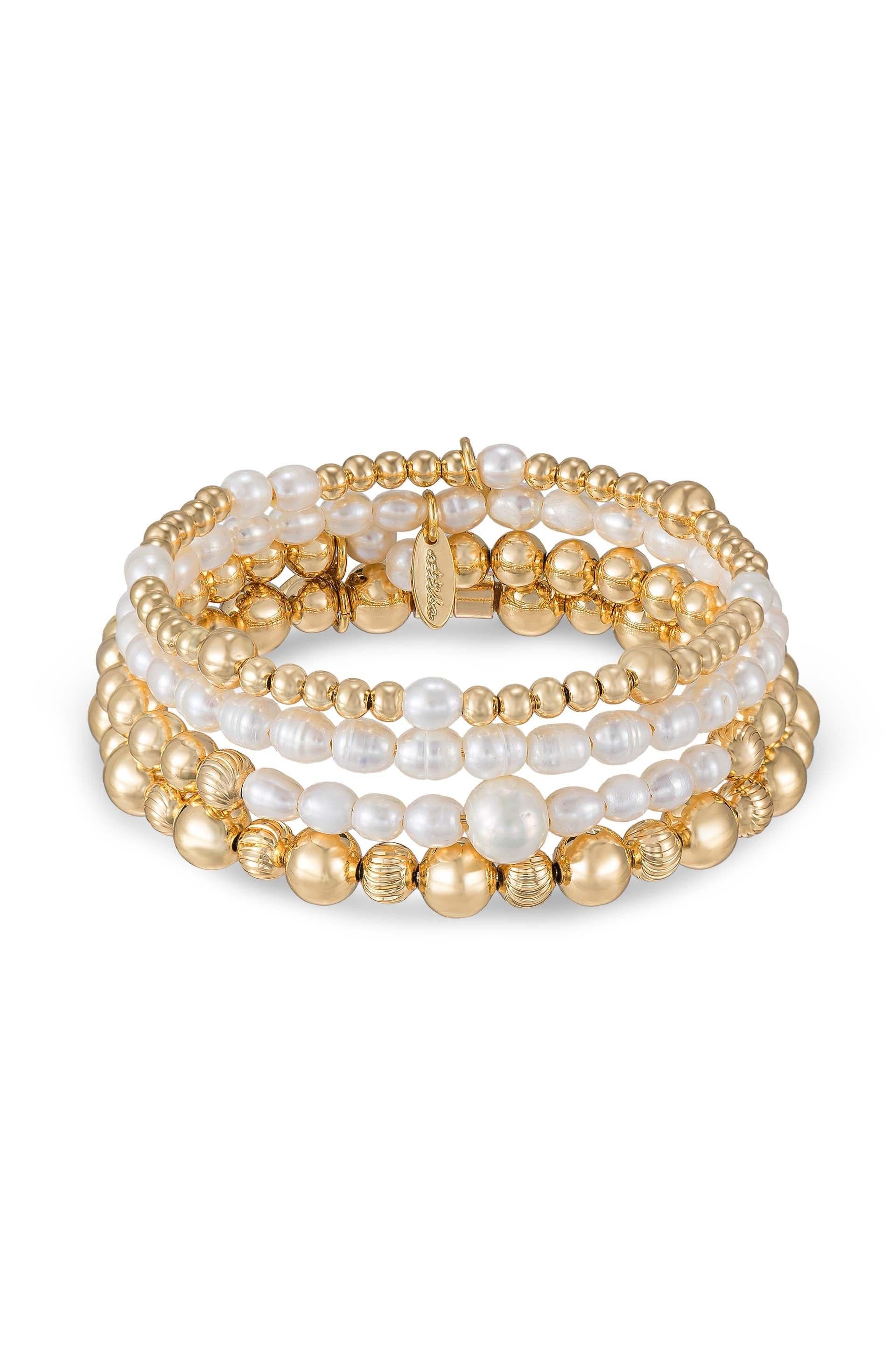 Freshwater Pearl Party Bracelet Set - Flying Tomato - Cuffs and Bangles - Ettika