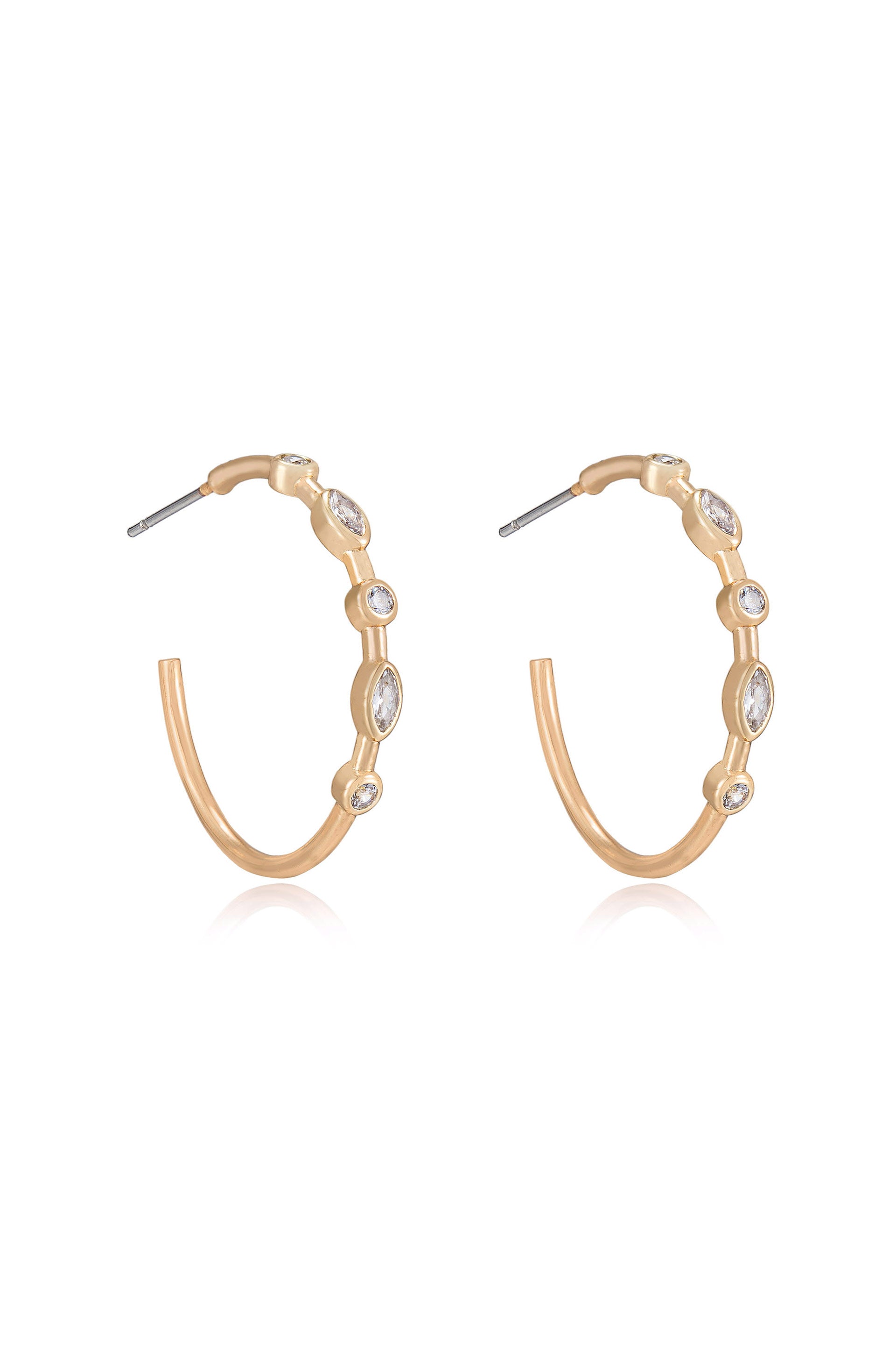 Crystal Queen Hoop Earrings