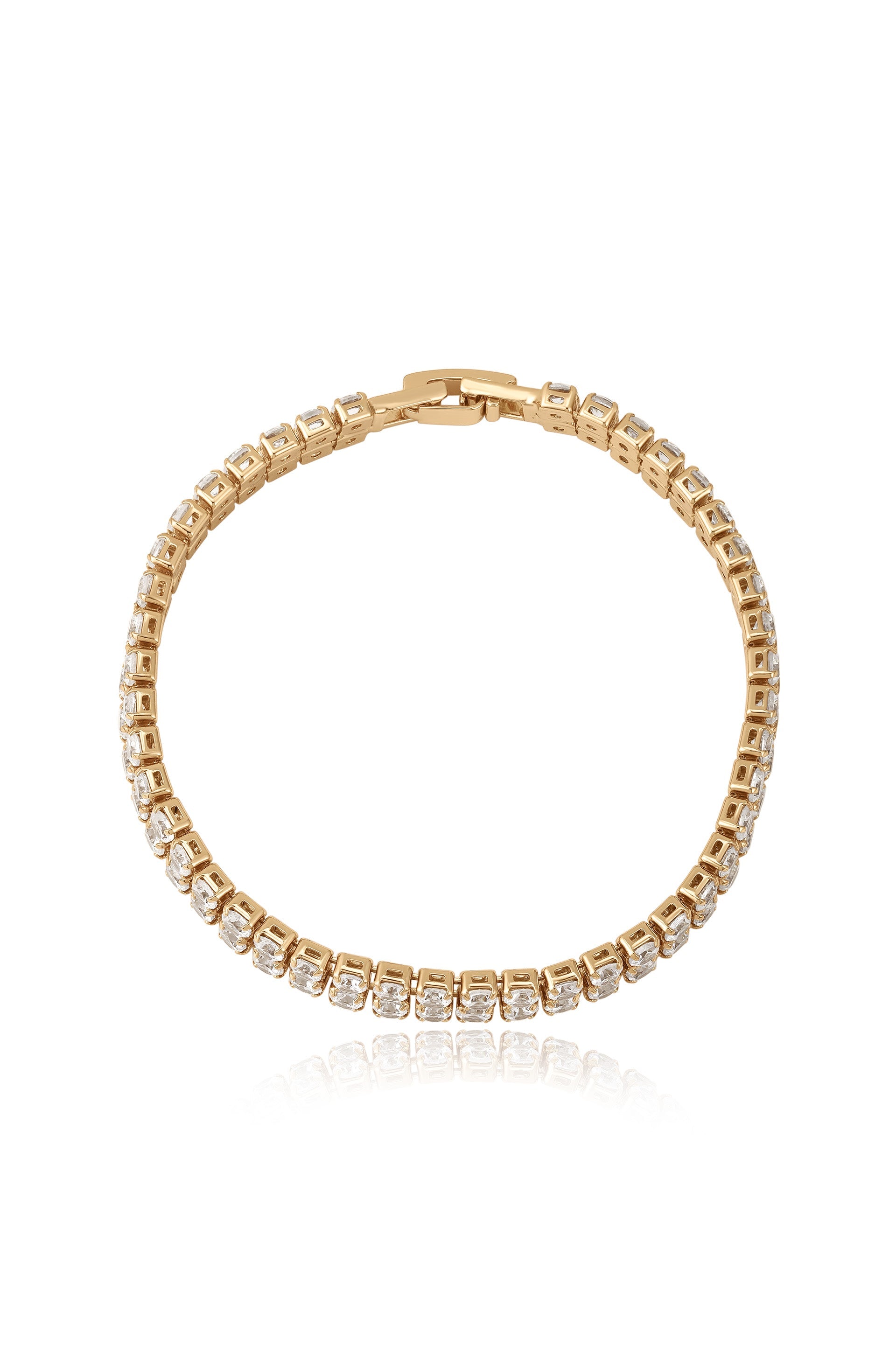 Crystal Double Layered Tennis Bracelet