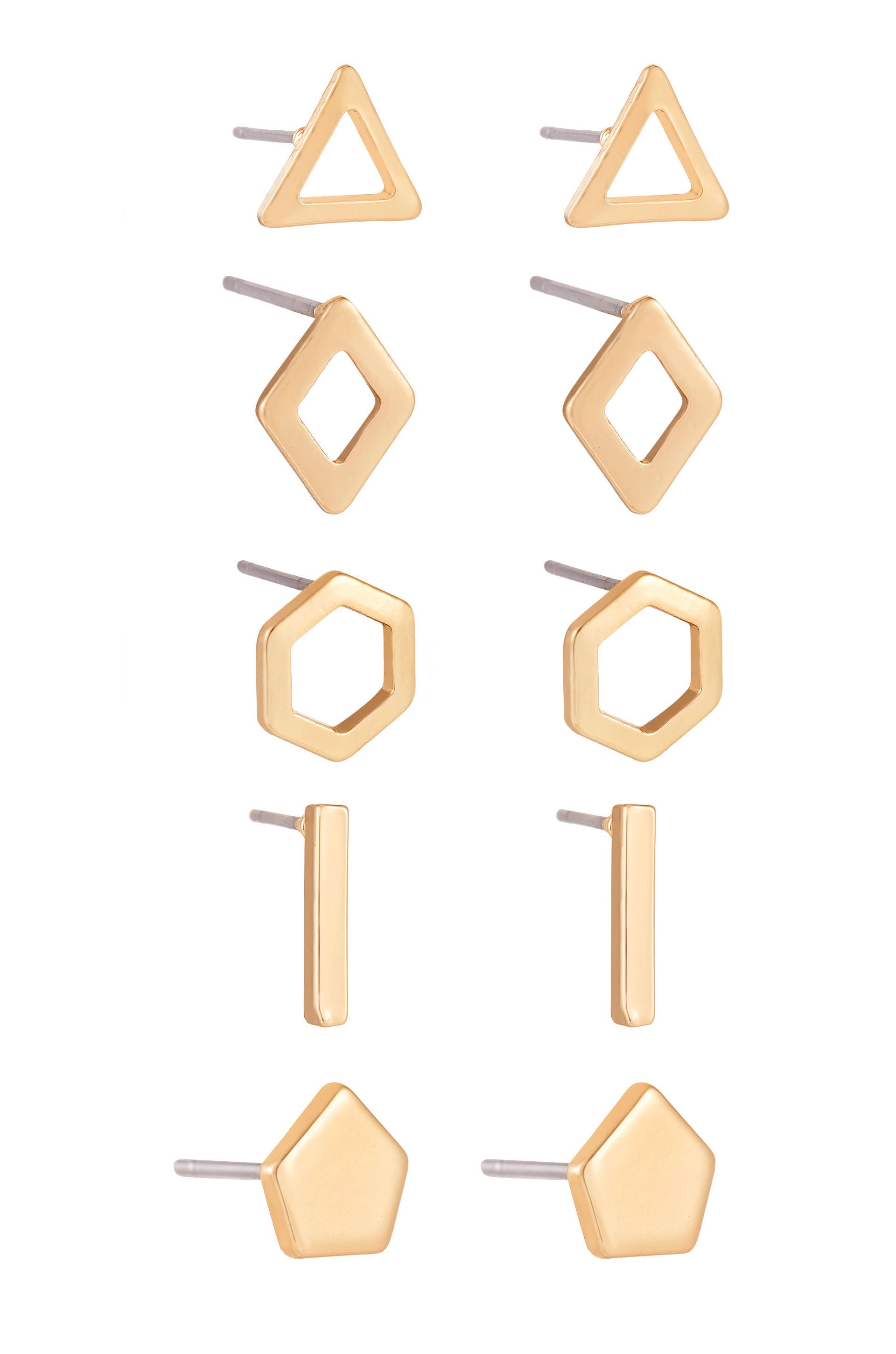 Geometric Boxed Stud Set