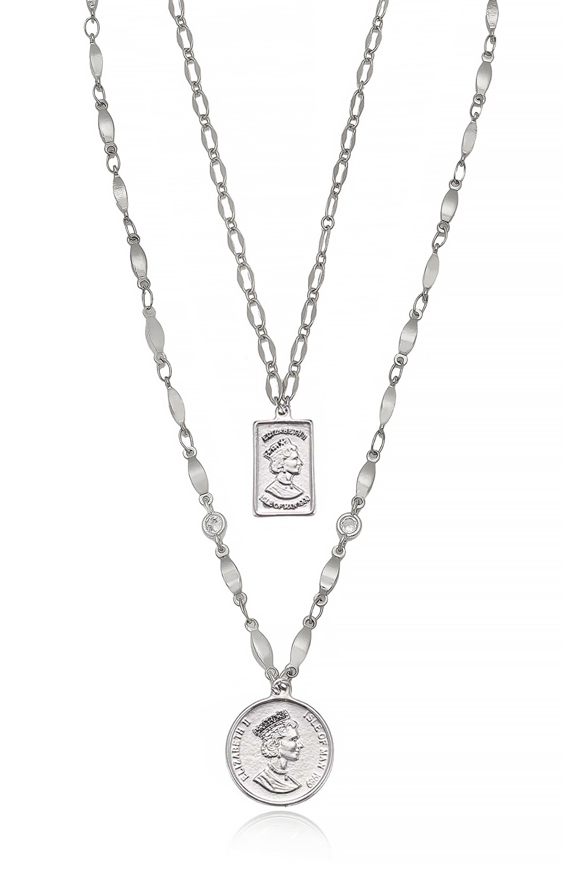 Medallions of Mine Layered Coin Necklace Set